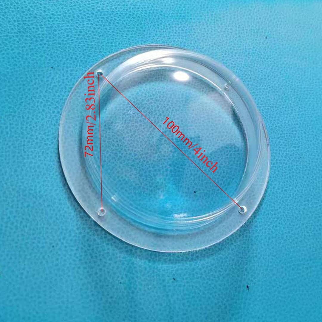 F Ber Ricrrover Clear Diameter 3.54Inch W/ 4 Holes Acrylic Indoor/Outdoor Cctv Replacement Dome Camera Cover Security Dome Camer