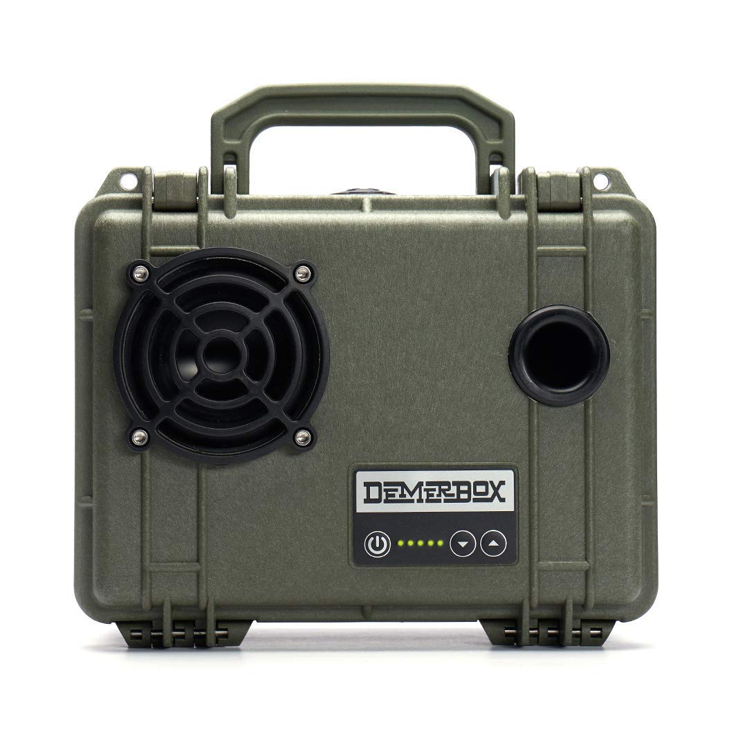 DemerBox: Waterproof, Portable, and Rugged Outdoor Bluetooth Speakers. Loud Sound, 40+ hr Battery Life, Dry Box + USB Charging,