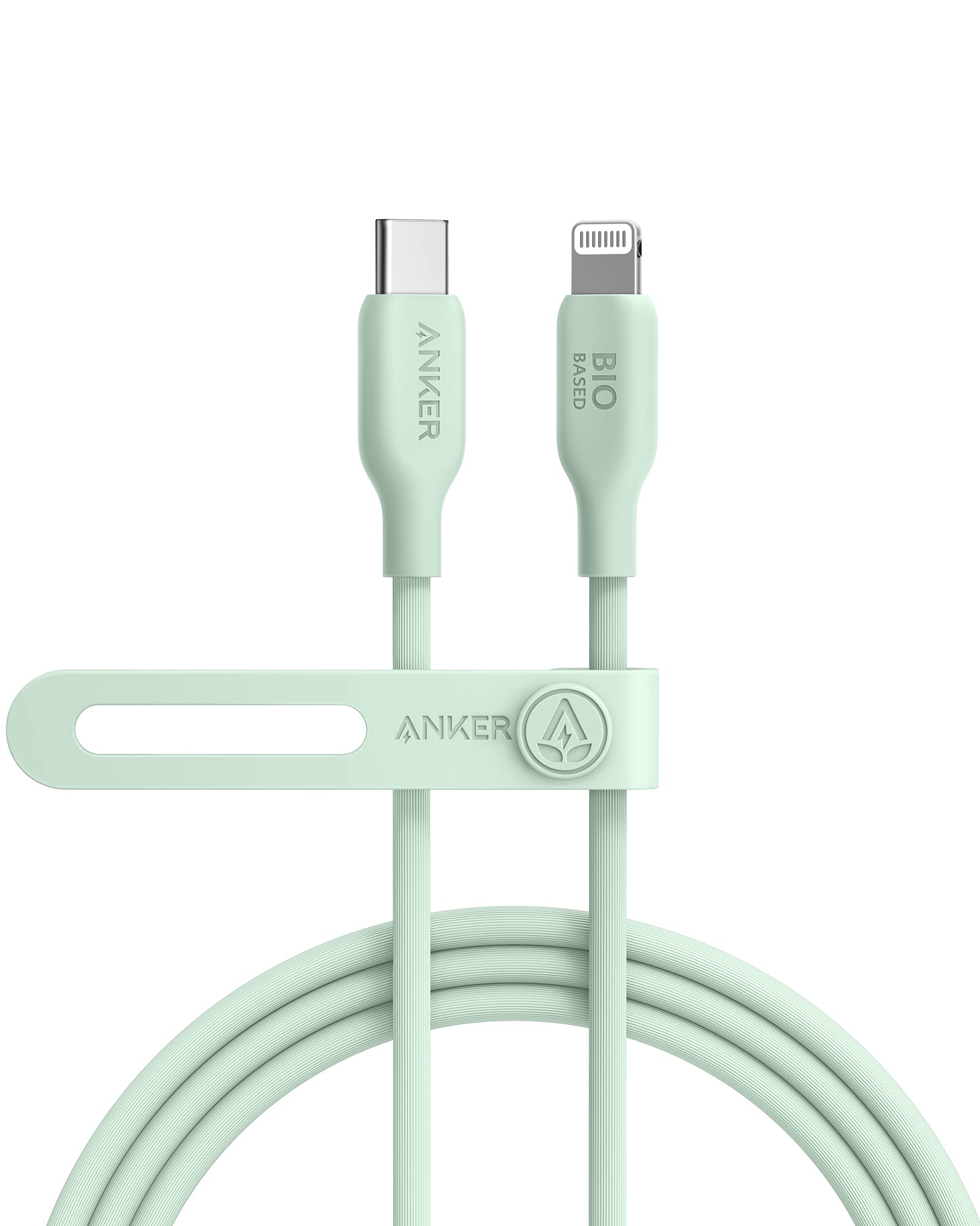 Anker Usb C To Lightning Cable, 541 Cable (Natural Green, 6Ft), Mfi Certified, Bio Based Fast Charging Cable For Iphone 14 14Pro