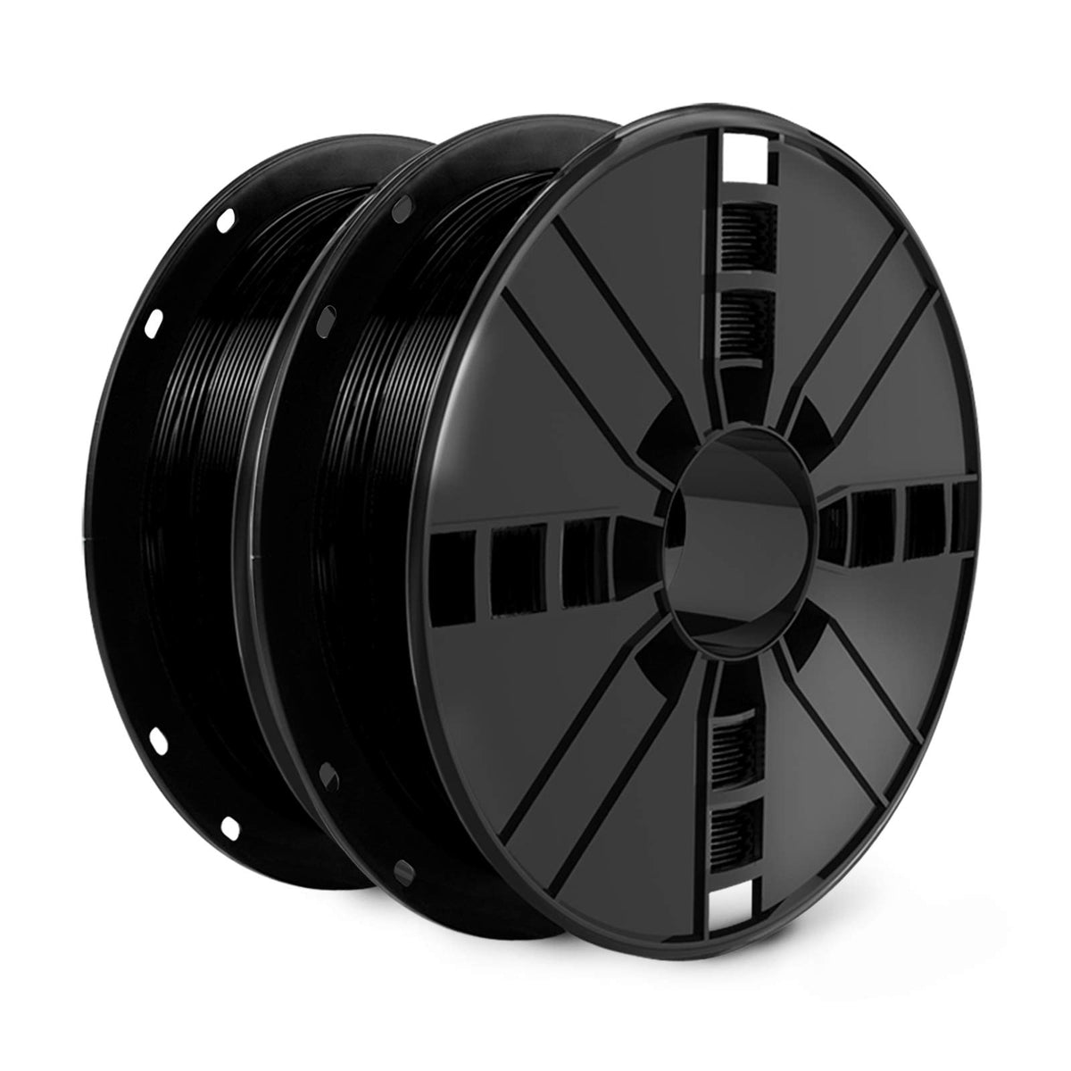 Novamaker Tpu Filament 1.75Mm, Black Flexible Tpu 3D Printer Filament Bundle With 20G Cleaning Filament, 2.0Lbs Spool X 2, Dimen