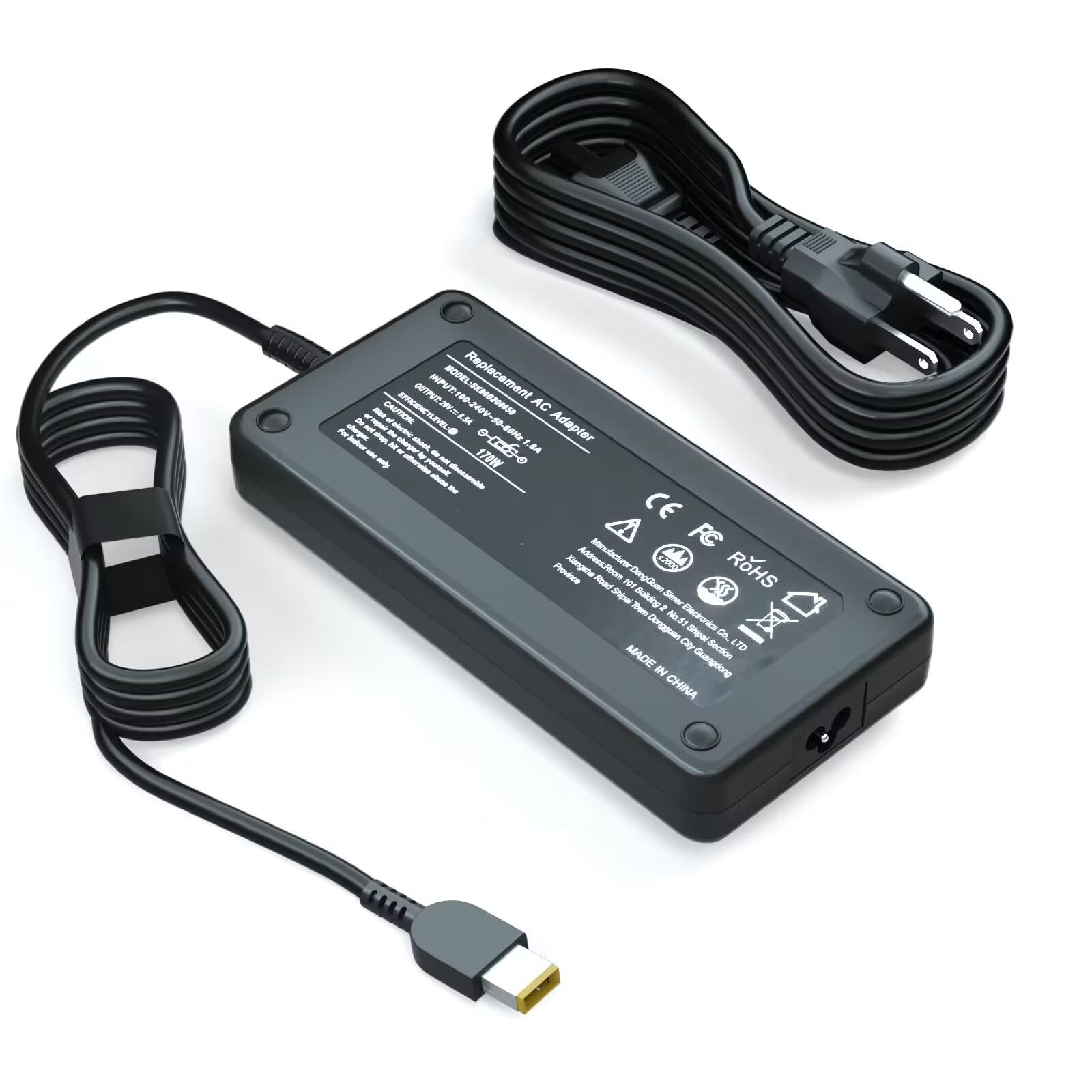 New 170W 20V Power Ac Charger Replace For Lenovo Thinkpad E440 E450 E555 P50 P51 P70 W540 W541 Yoga 15 45N0487 4X20E50574 Adl170