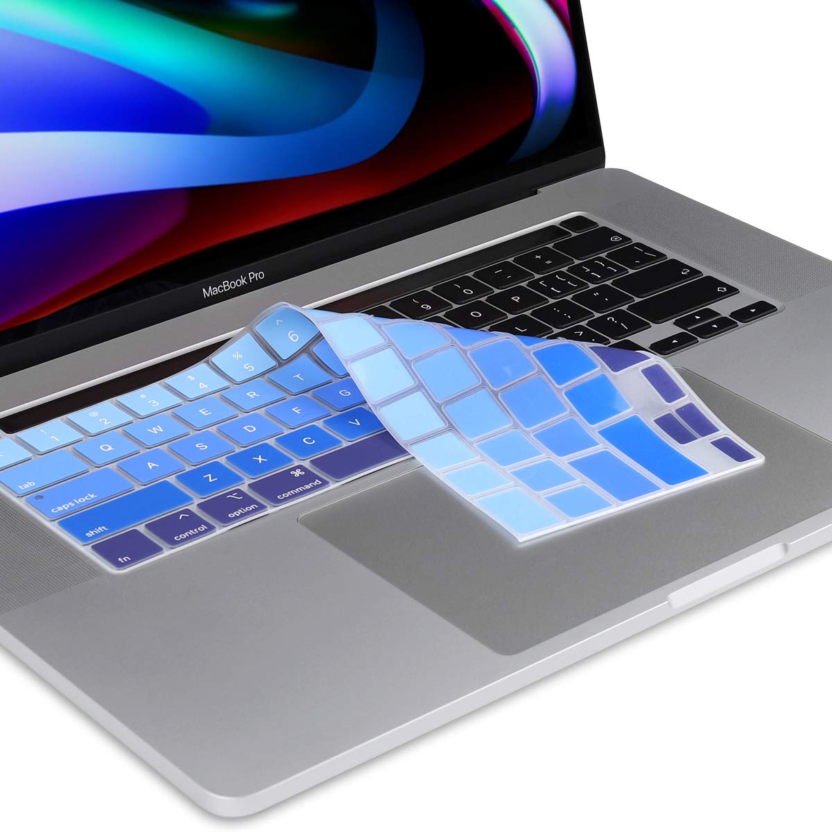 Batianda Ombre Color Waterproof Silicone Keyboard Cover Skin For New Macbook Pro 13 2022 2020 Release With Touch Bar A2338 M1 M2