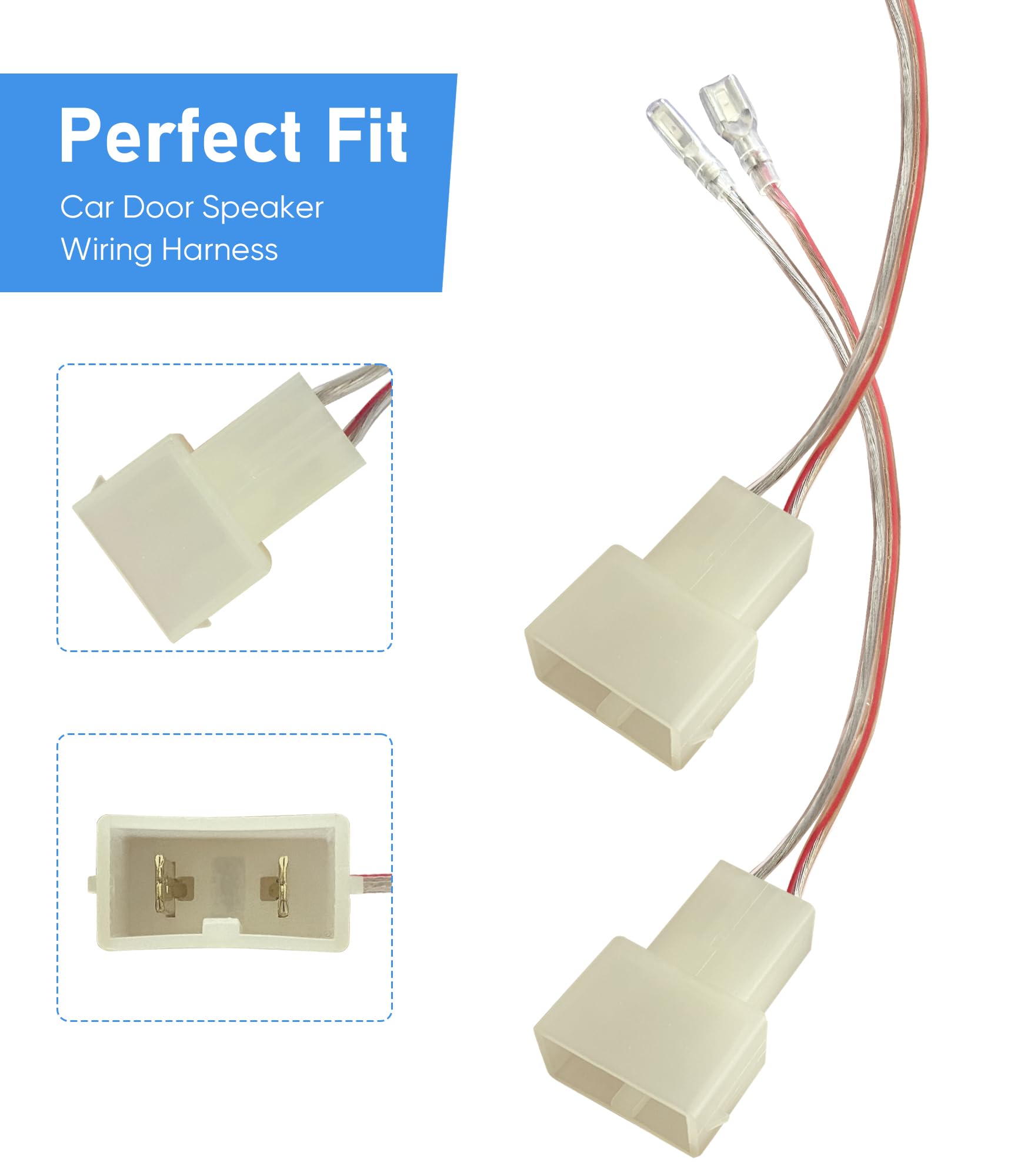 Car Front Rear Door Speaker Wiring Harness Connector Plug Replacement For Honda 1986 2019 Civic Accord Odyssey,Acura 1986 2010 I