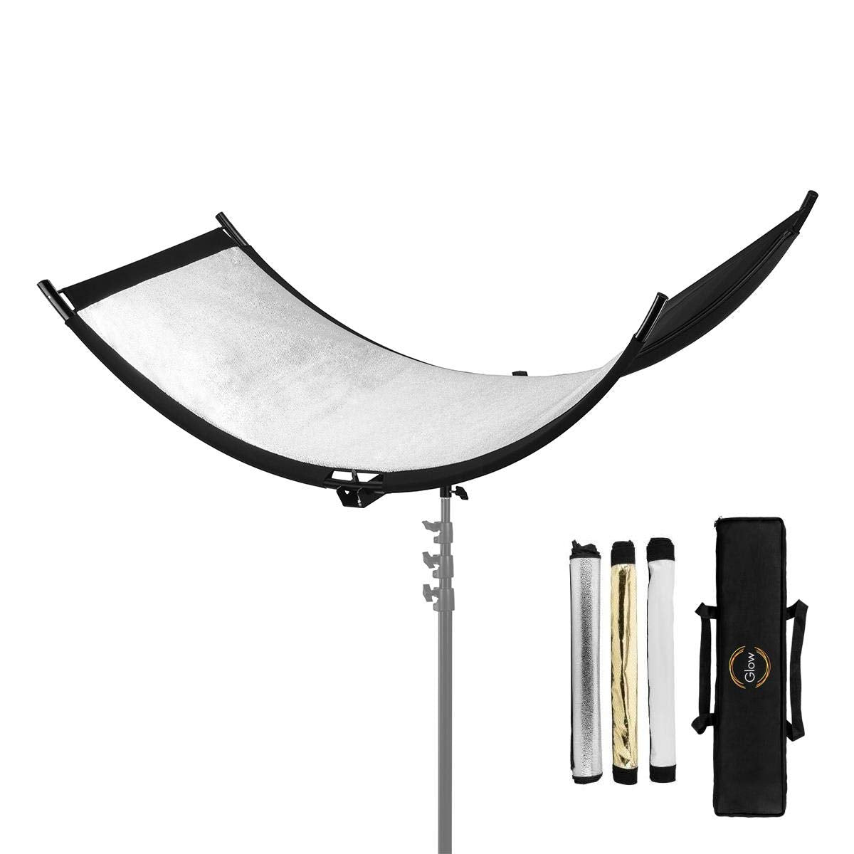 Glow Arclight Ii Curved Light Reflector Kit, A Portable Photography Reflector For Studio, Photo, Video, Portrait W/White Light R