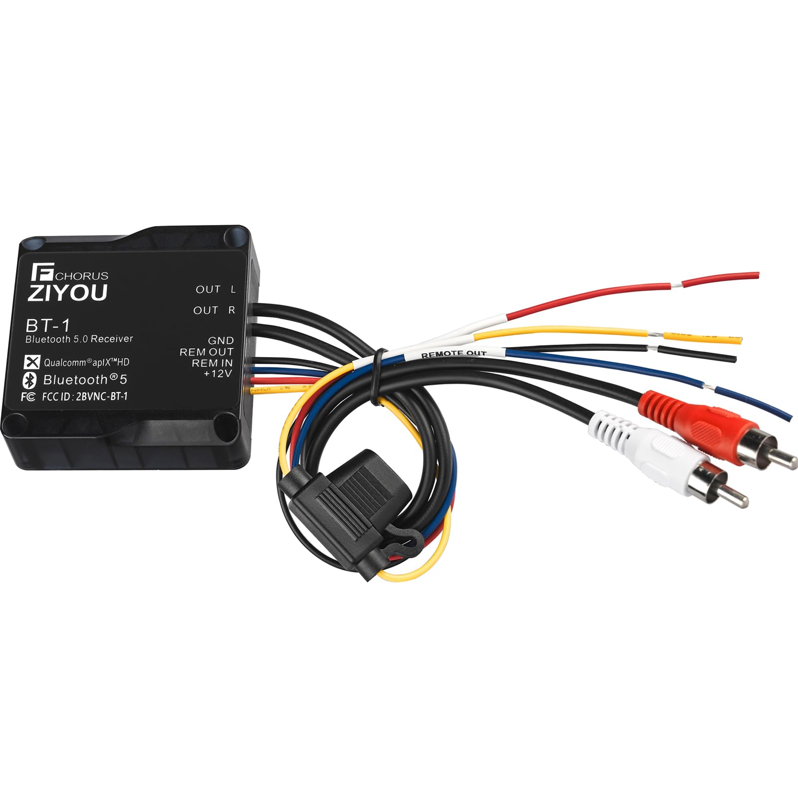 FCHORUS ZIYOU BT1 IPX7 Bluetooth Receiver aptX HD Dual RCA Marine Vehicles