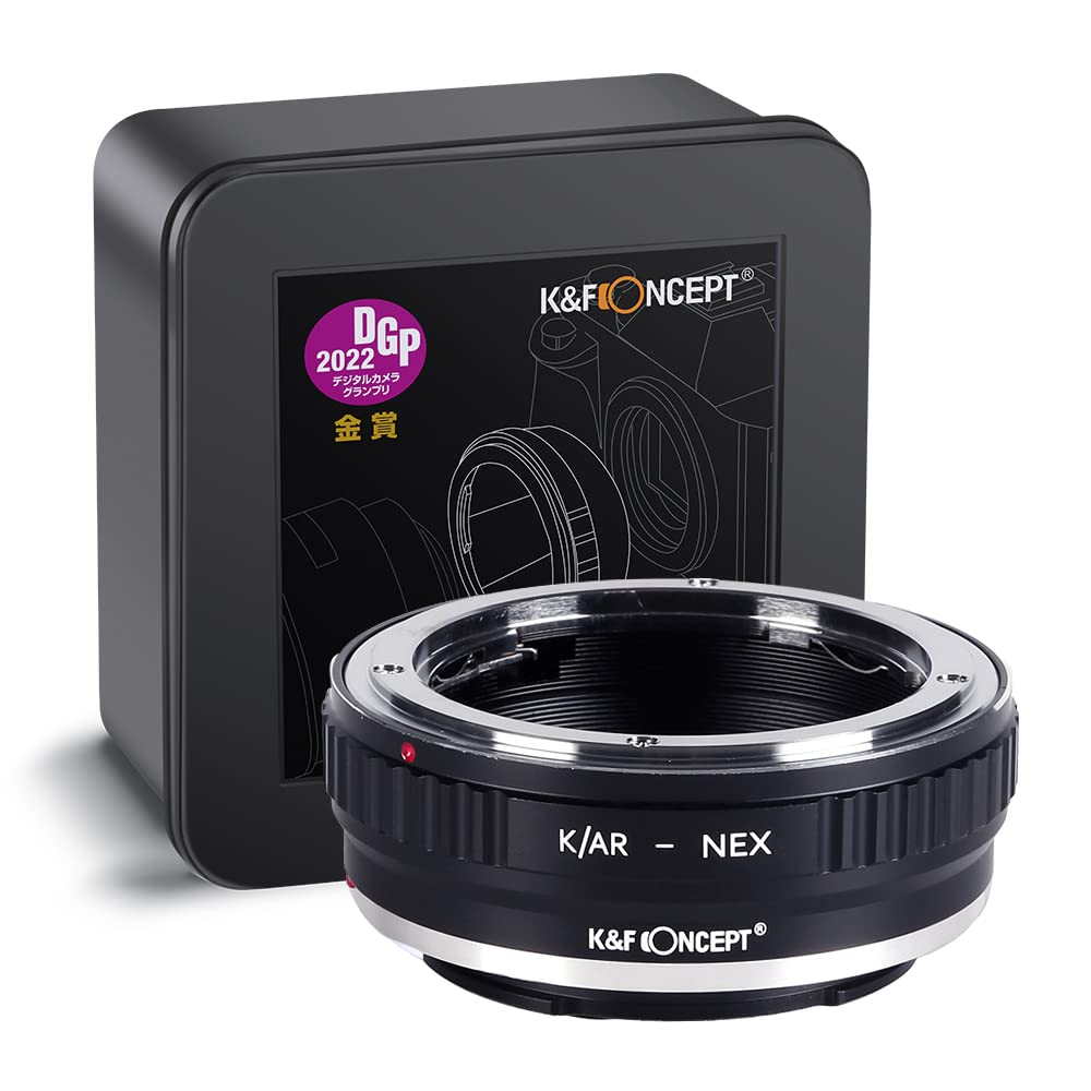 K&F Concept Lens Mount Adapter Compatible With Konica Ar Lens To Nex E Mount Camera Body, Compatible For Sony Nex 3 Nex 3C Nex 5 Nex 5C Nex 5N Nex 5R Nex 6 Nex 7 Nex Vg10 Etc