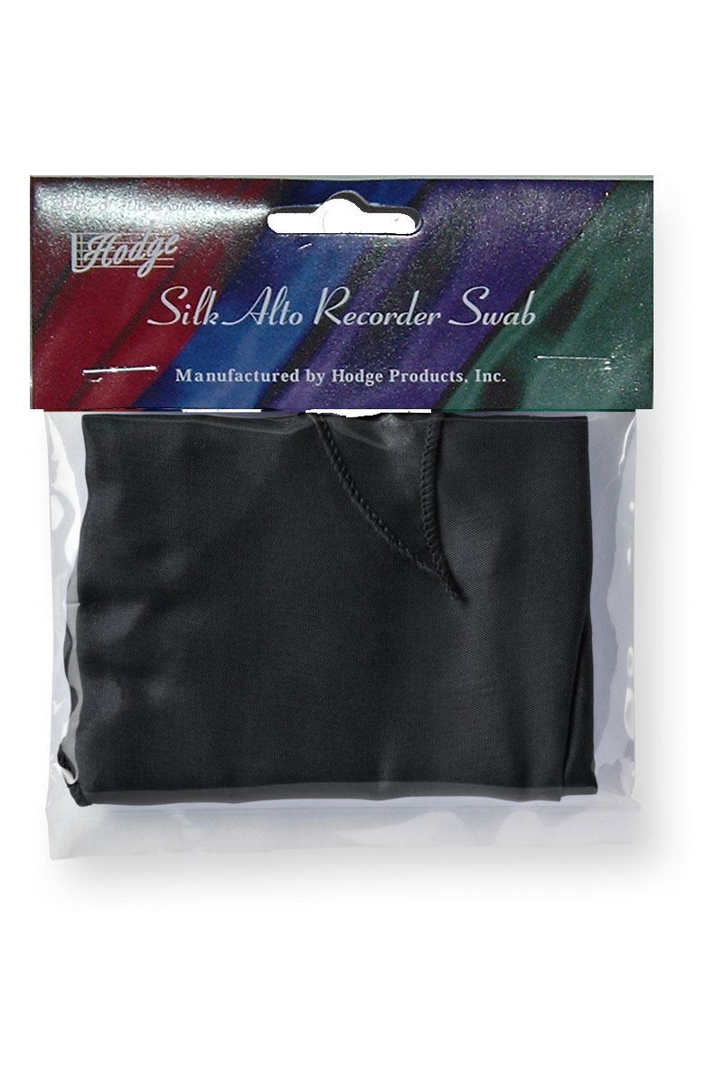 Hodge Silk Alto Recorder Swab   Black