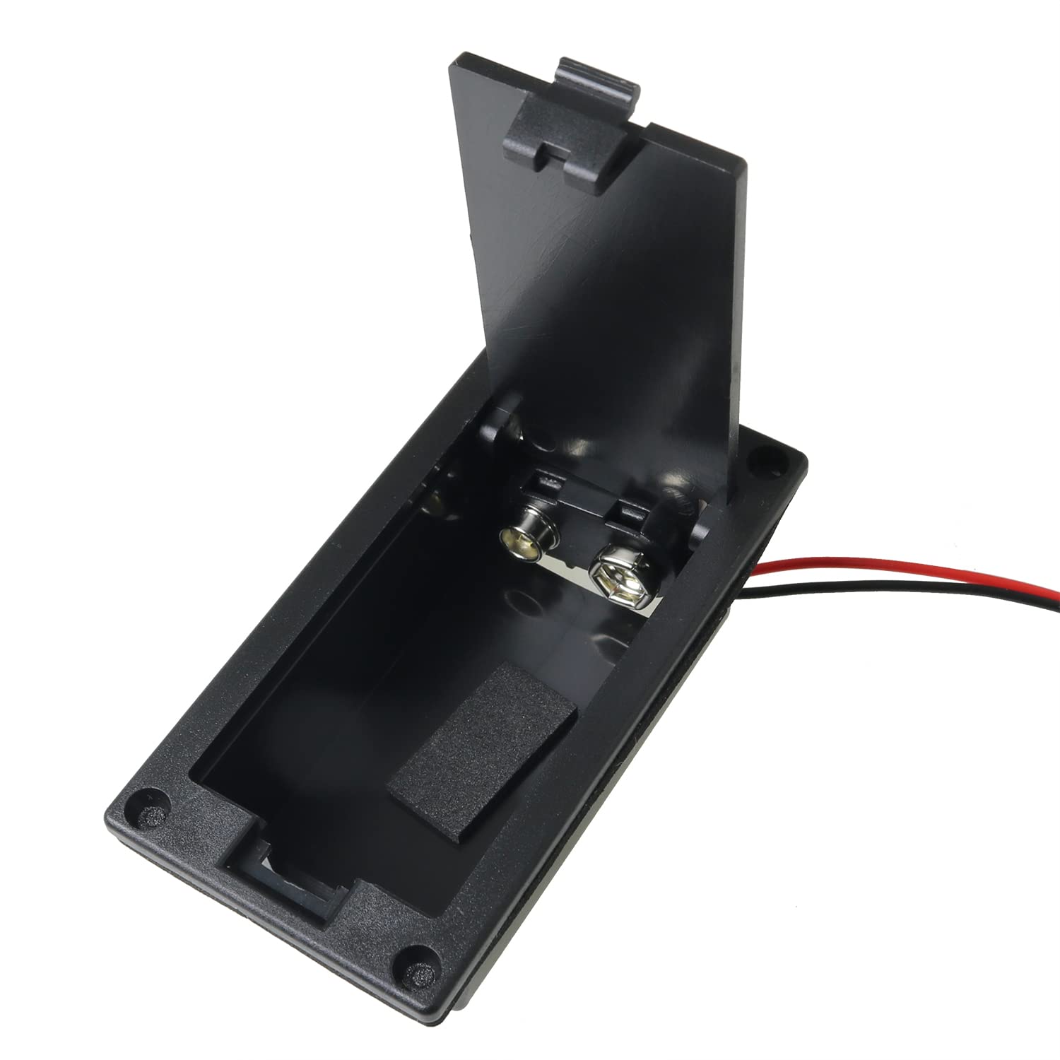 Meetoot 9V Battery Box Case Holder 72.5X38X22Mm Guitar Battery Cover Box For Active Guitar Bass Pickup