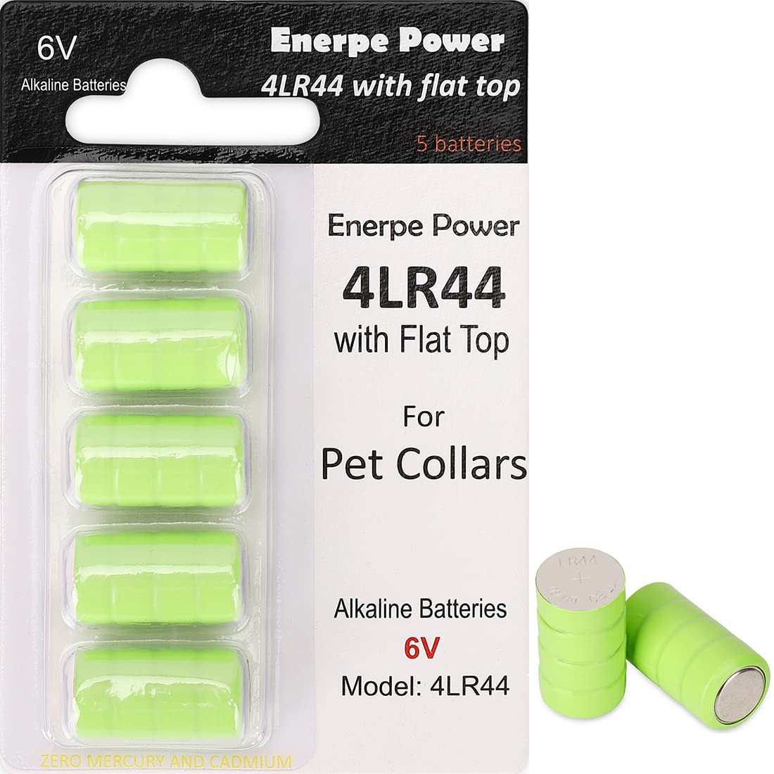 Enerpe 6V Replacement Batteries For Pet Stop, Perimeter, Dog Guard And Extreme Dog Collars 5 Pack & 10 Pack Options