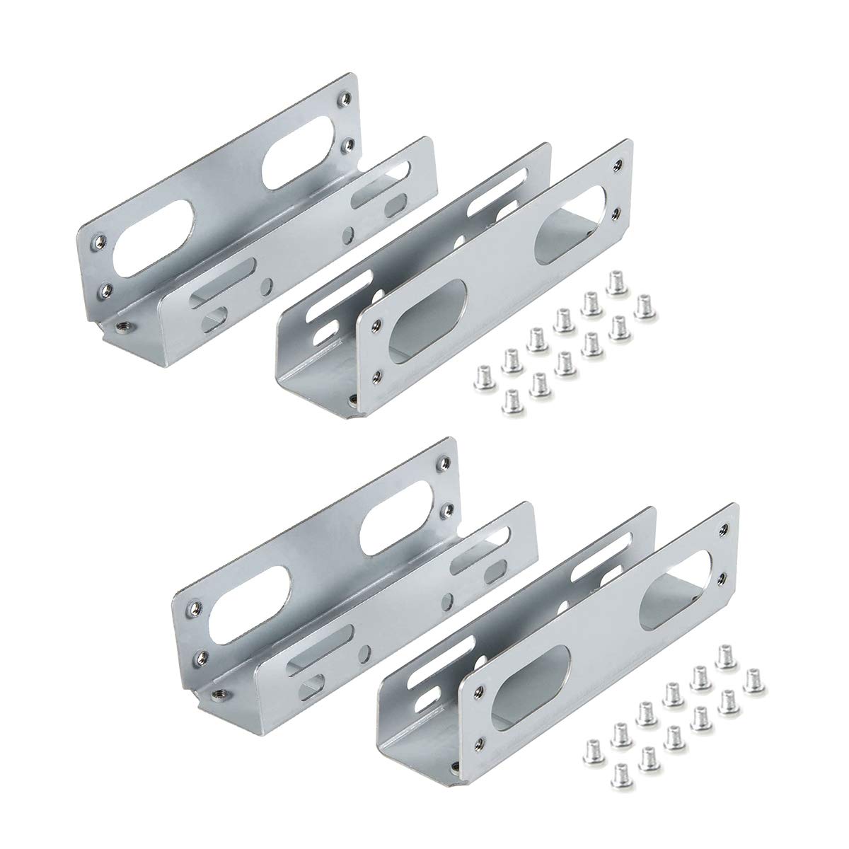 W Wdx Mast Dynapoint Limited 2 Pack Ssd/Hdd Hard Drive Metal Mounting Bracket Adapter, Convert Any 3.5 In Hdd Into One 5.25 In Drive Bay