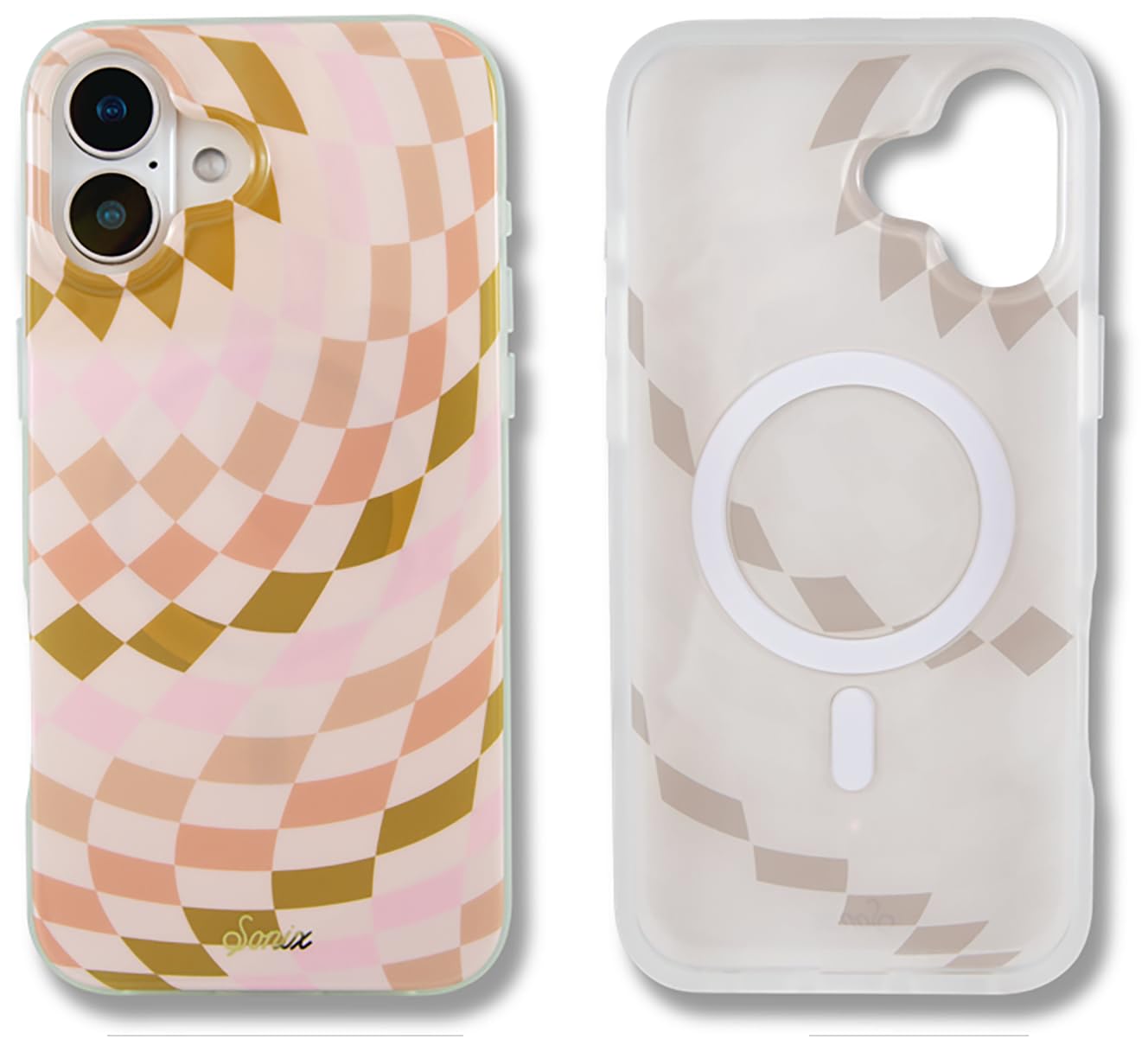 Sonix Case For Iphone 16 Plus | Compatible With Magsafe | 10Ft Drop Tested | Checkered Neutrals