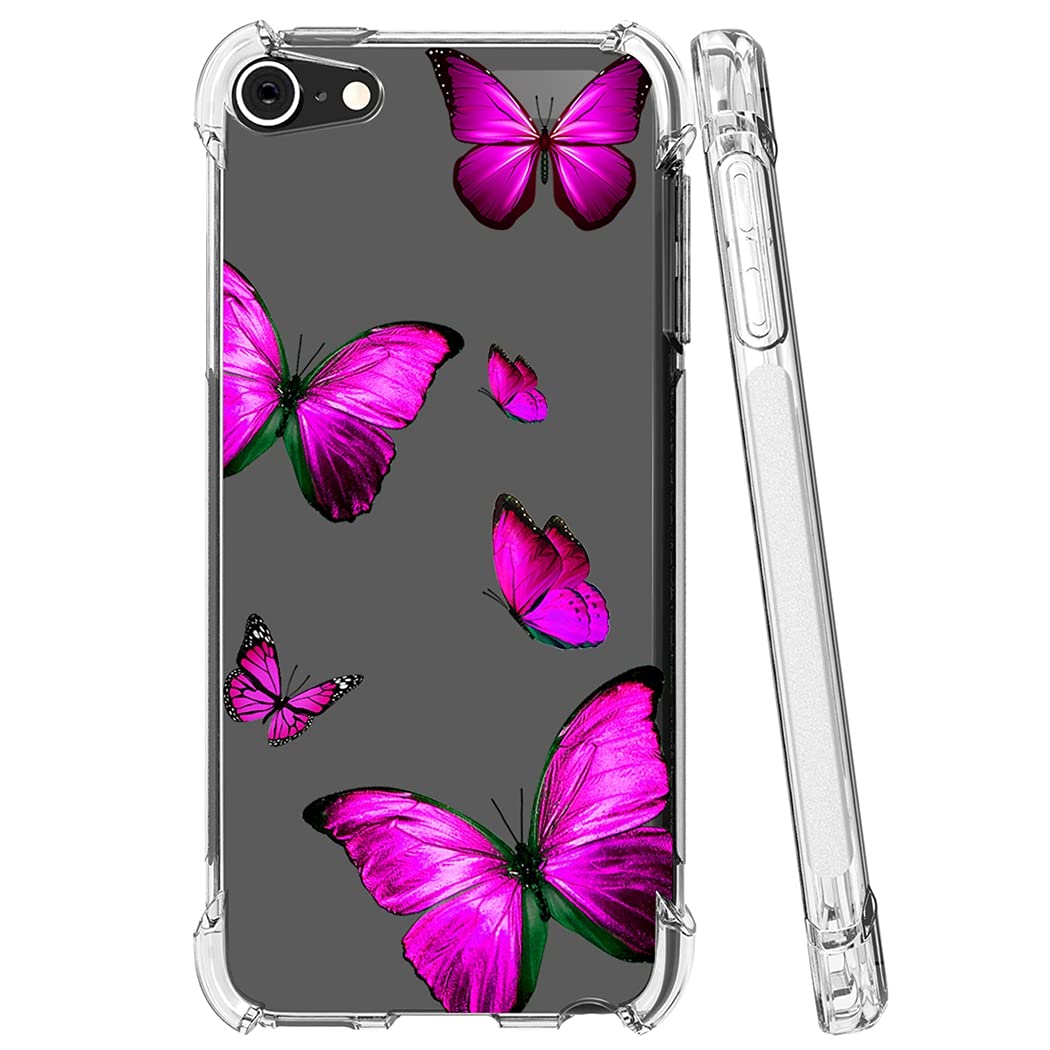 Zoeirc Case For Ipod Touch 7 / Ipod Touch 6 / Ipod Touch 5 Clear Case For Girls Women, Soft Tpu Shockproof Protective Transparen