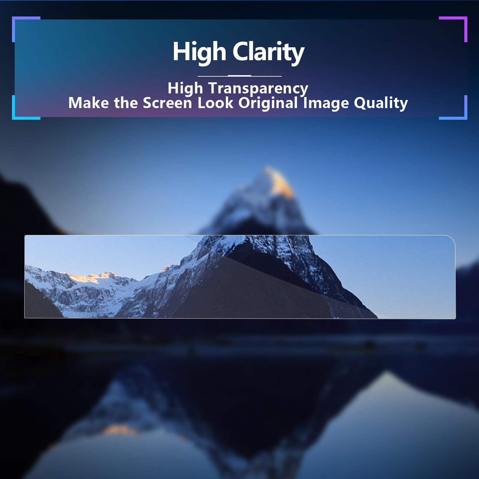 Sxcy For 2024 2025 Hyundai Kona Instrument & Gps Whole Screen Protector 12.3 Inch 2024 2025 Kona Accessories[2 Pcs Nano](All One Protector Not For Curve Screen)