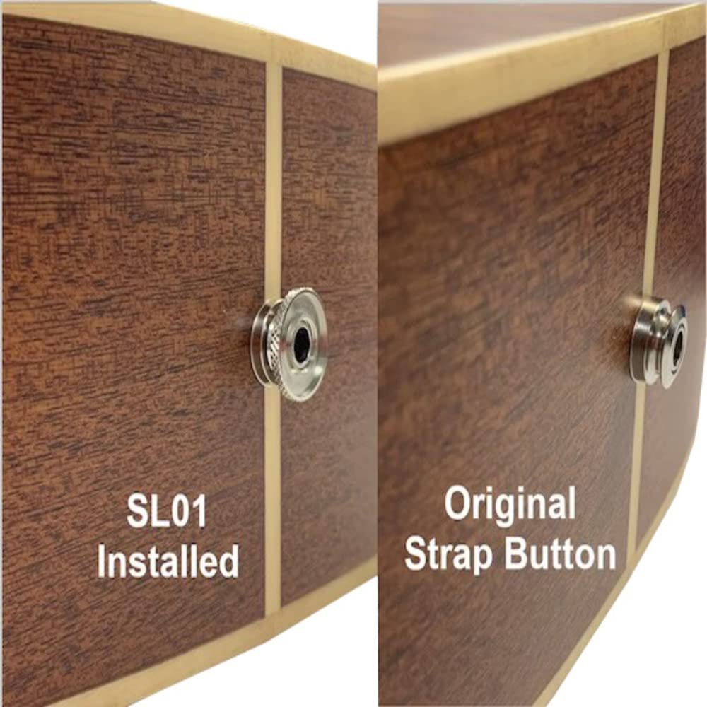 Journey Instruments Endpin Jack Strap Button Lock   Sl01 Acoustic Guitar Strap Button Lock Secure Attachment, Compatible With Jo