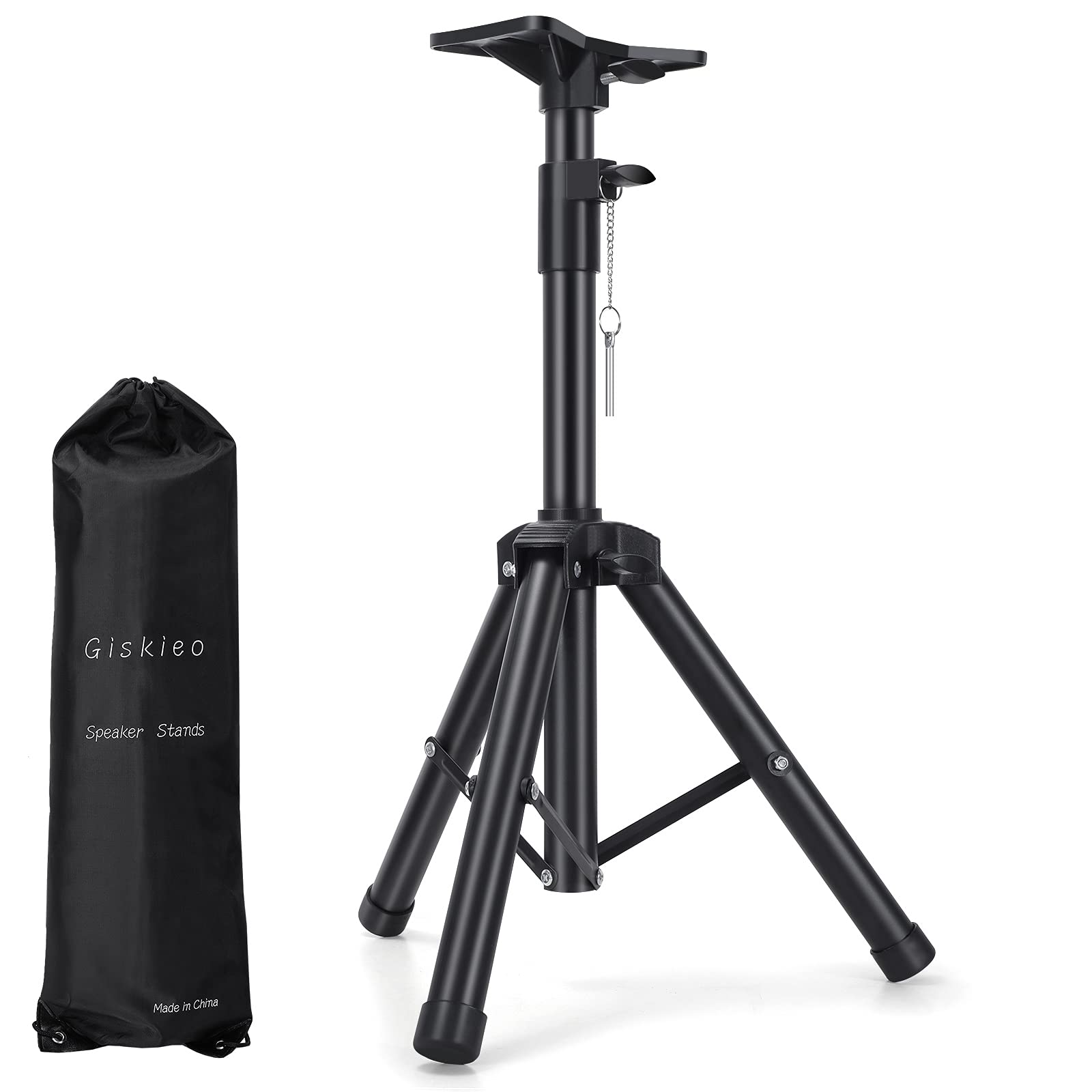 Studio Monitor Speaker Stand Adjustable Tripod Dj Pa Speaker Stand Professional Tripod Structure, Adjustable Height,Giskieo Heav