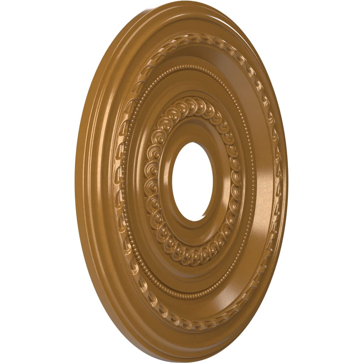 Ekena Millwork Cmp16Codvg Cole Thermoformed Pvc Ceiling Medallion (Fits Canopies Up To 4 1/2), 16Od X 3 1/2Id X 1P, Universal Ag