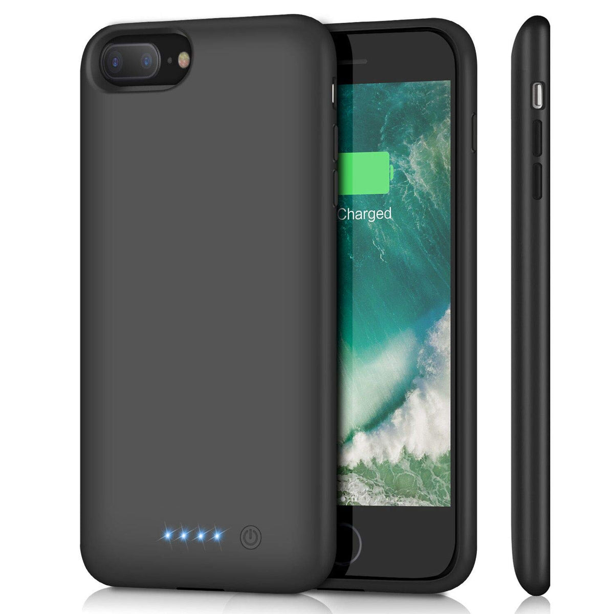 Hetp Battery Case For Iphone 8Plus/7Plus 8500Mah,Upgraded Protective Rechargeable Extended Battery Pack For Iphone 7Plus Chargin