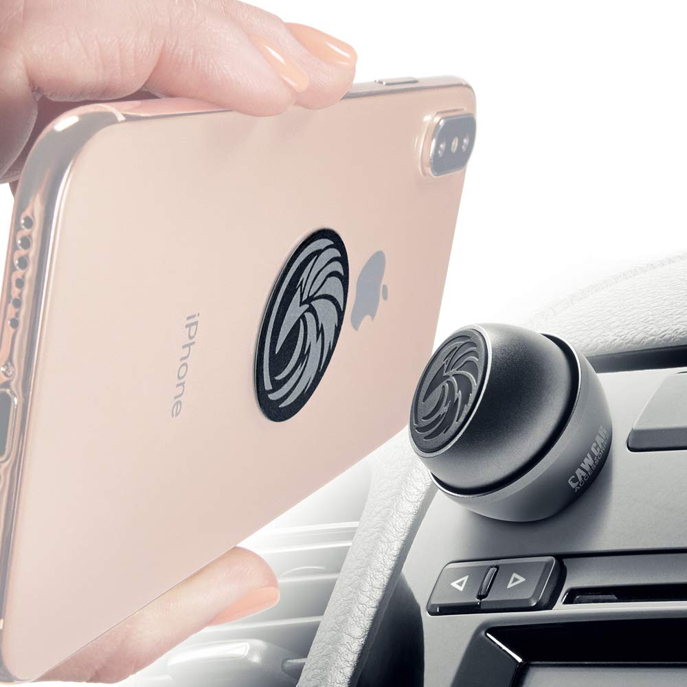 Universal Car Phone Mount Magnetic   All Metal Iphone Car Mount For Any Smartphone Or Gps   Truly One Handed Cell Phone Holder F