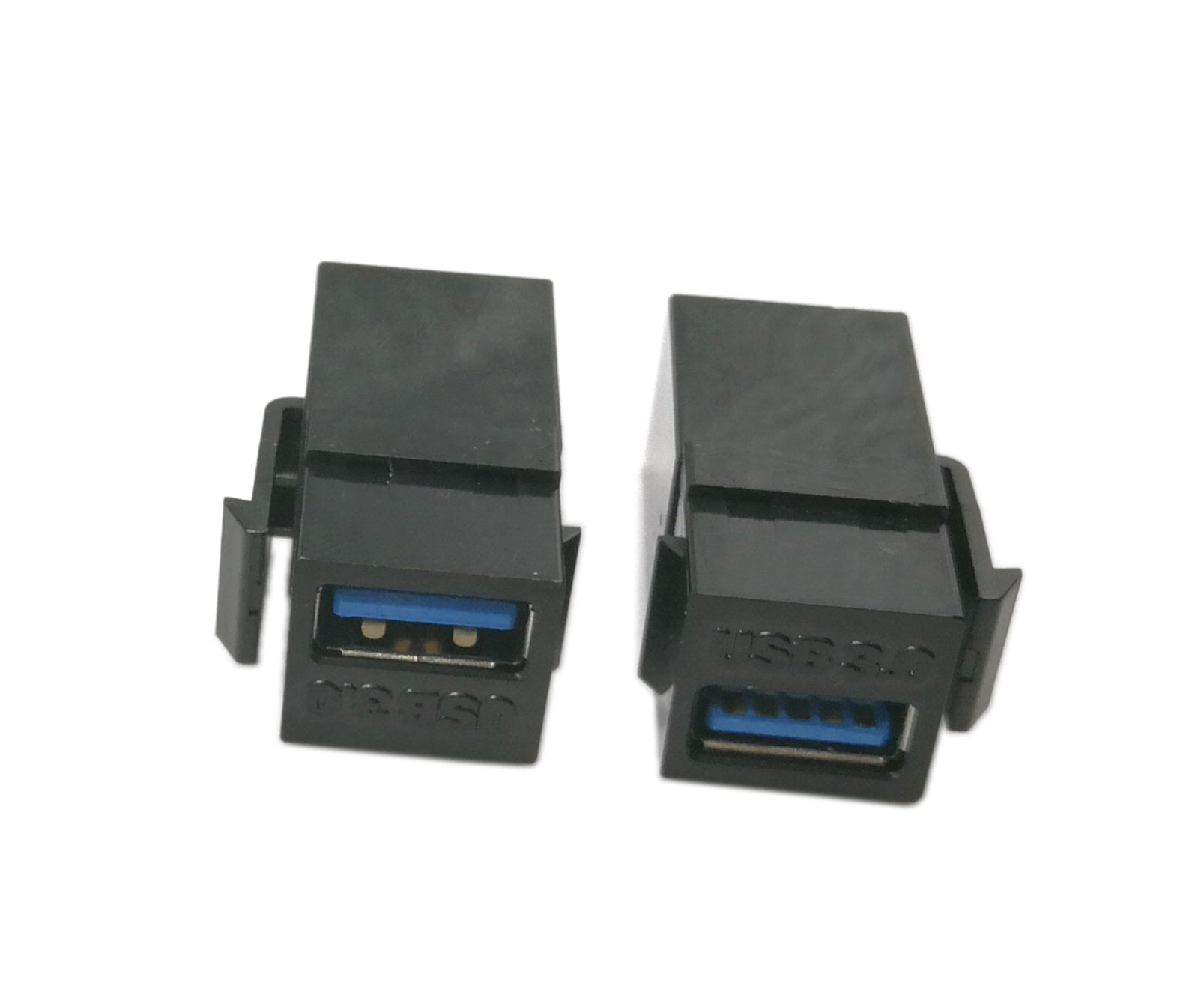 Usb 3.0 Keystone Jack Inserts, Zdycgtime (2-Pack) Usb 3.0 Adapters Female To Female Connector For Wall Plate Outlet Panel(Black