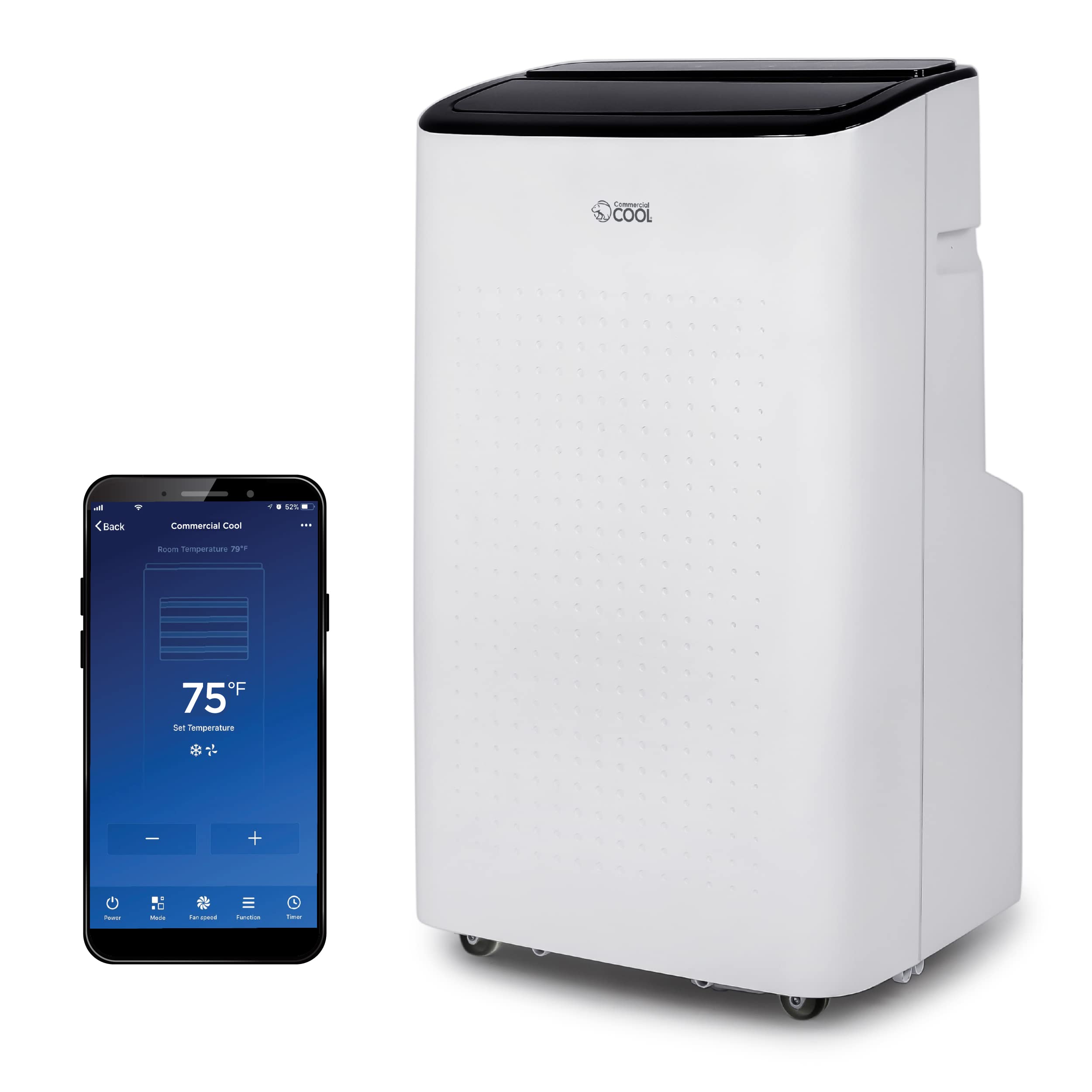 Commercial Cool Portable Air Conditioner, Dehumidifier & Fan, Portable Air Conditioner 9,000 Btu Covers Up To 400 Sq. Ft., Wi Fi