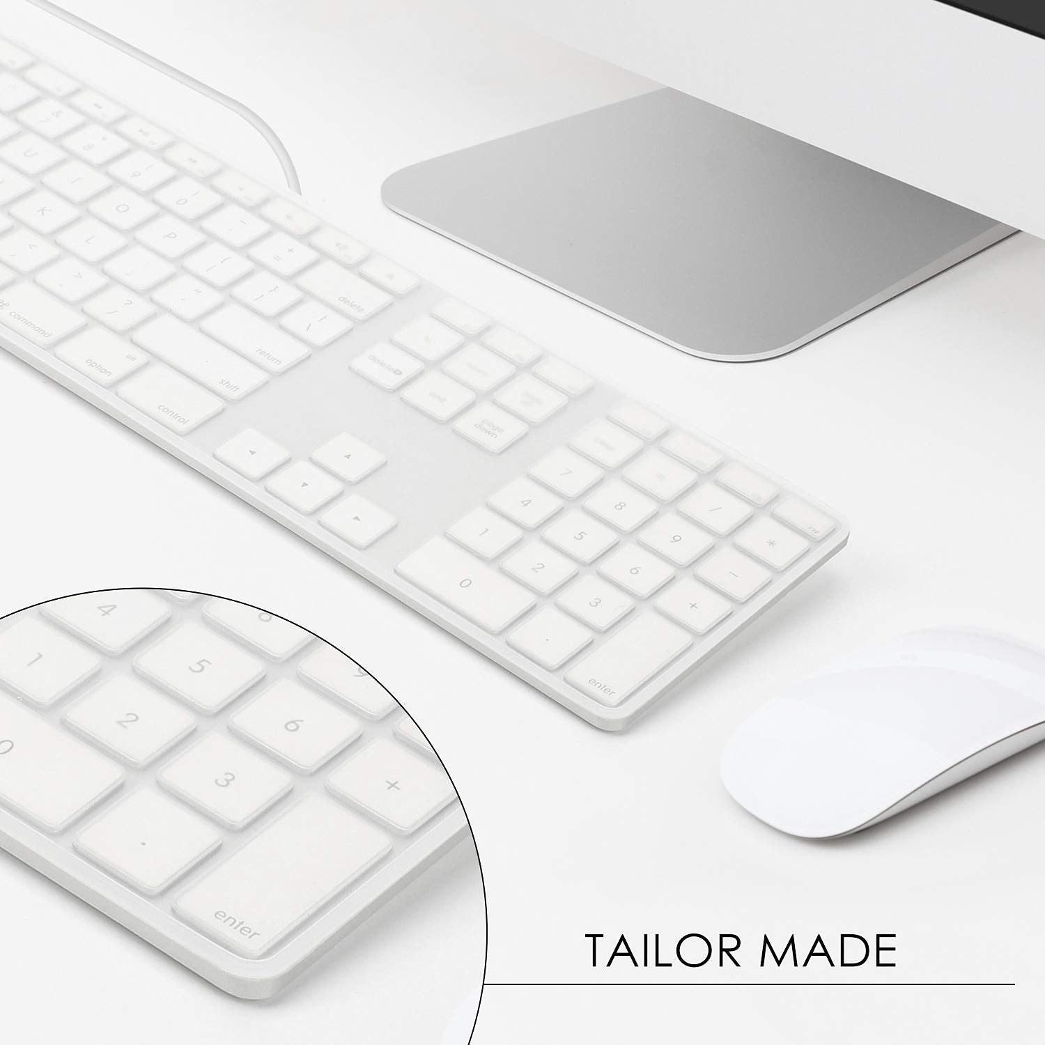 Allinside Transparent Keyboard Cover For Imac Wired Usb Keyboard A1243 Mb110Ll/B