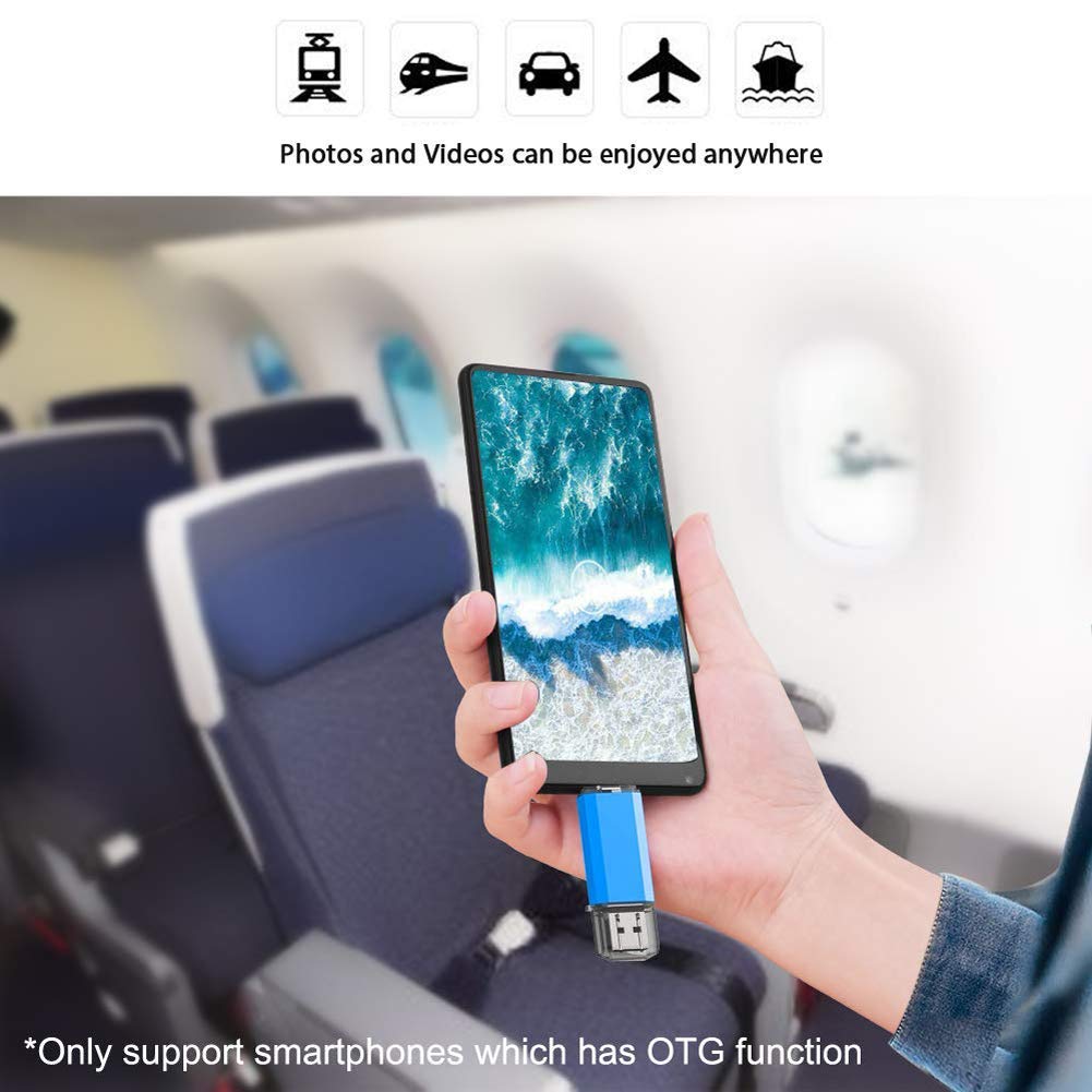 Kootion 256Gb Usb C Flash Drive 2 In 1 Otg Usb 3.0/Usb Type C Thumb Drive Dual Drive Usb C Memory Stick For Smartphone/Laptop/Ta