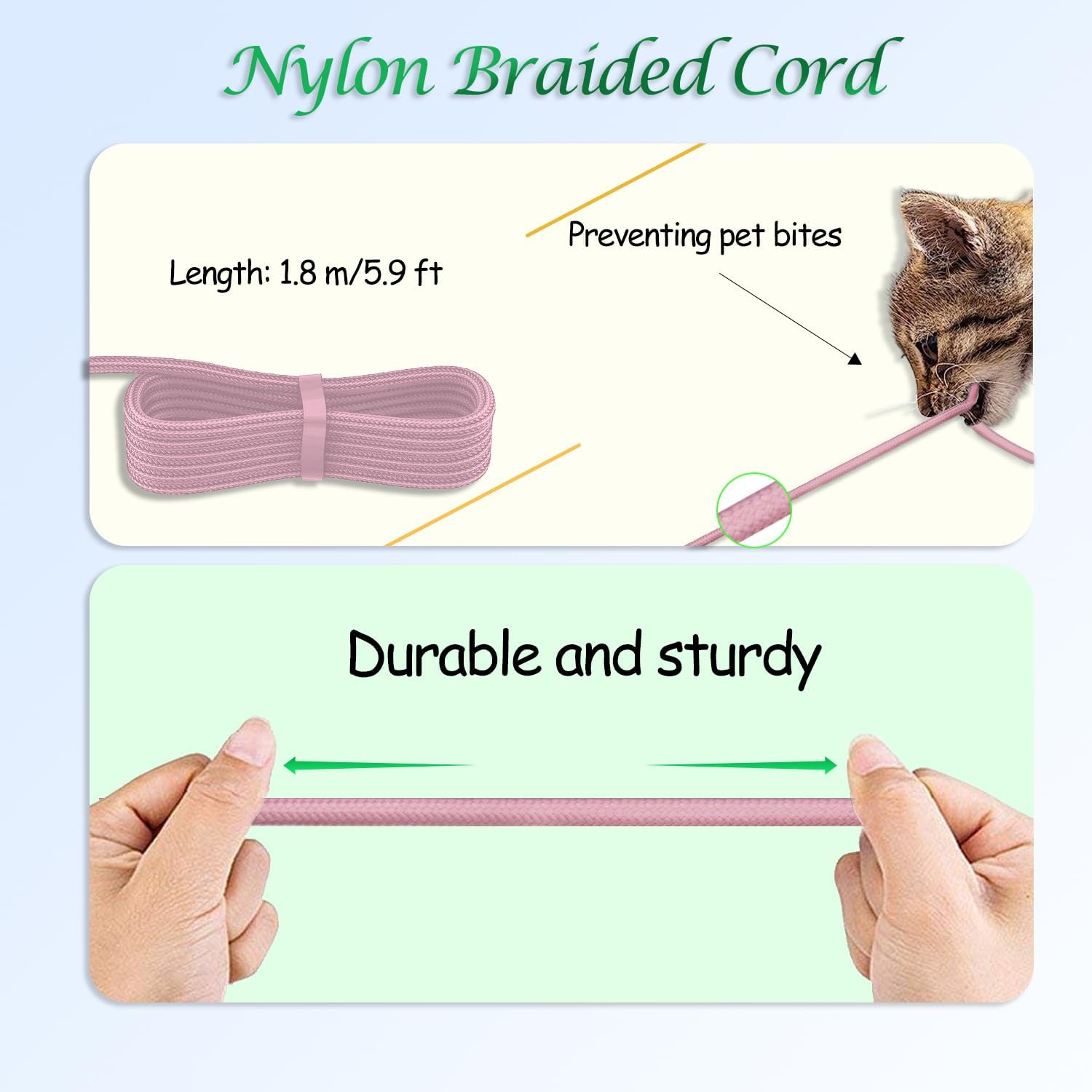 Aiivioll Wireless Mouse Usb Charging Cable 1.8M Suitable For Razer Viper Ultimate, Basilisk Snake Ultimate, Viper V2 Professiona