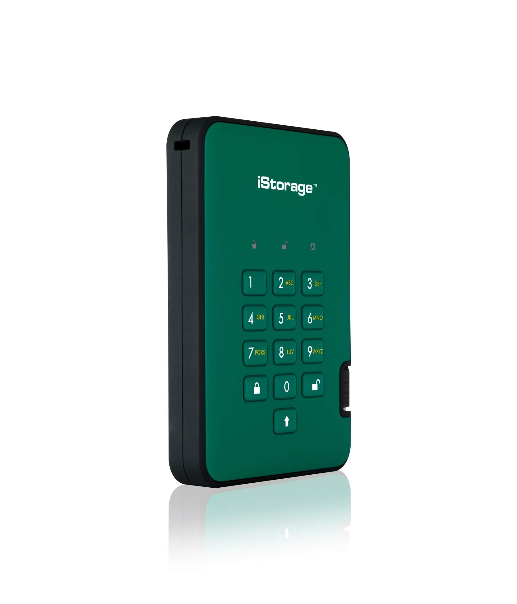 Istorage Diskashur2 Ssd 16Tb Green | Secure Portable Solid State Drive | Password Protected | Dust & Water Resistant | Hardware