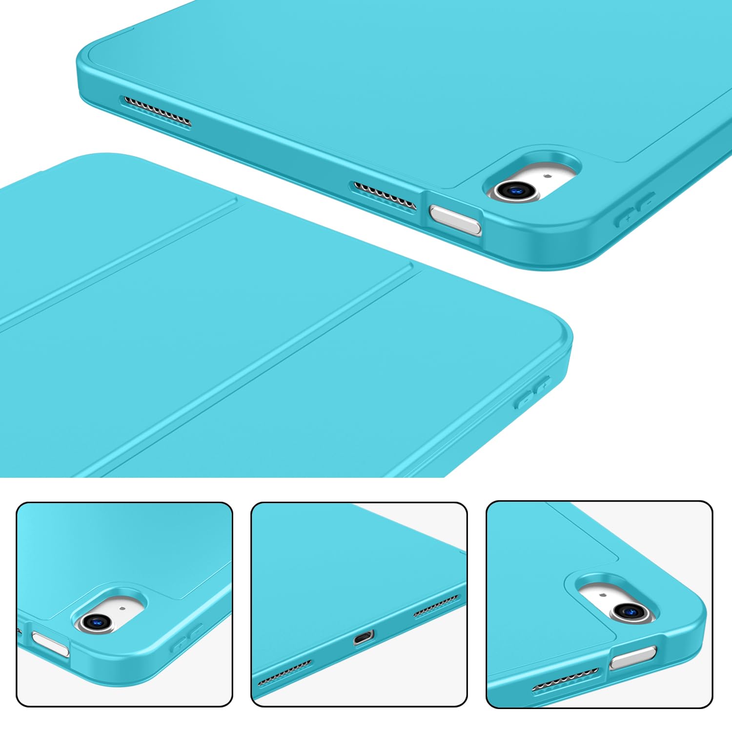 Zryxal Ipad (A16) Case/Ipad 10Th Generation Case [11-Inch 2025/10.9 Inch 2022] With Pencil Holder, Smart Cover With Soft Tpu Bac