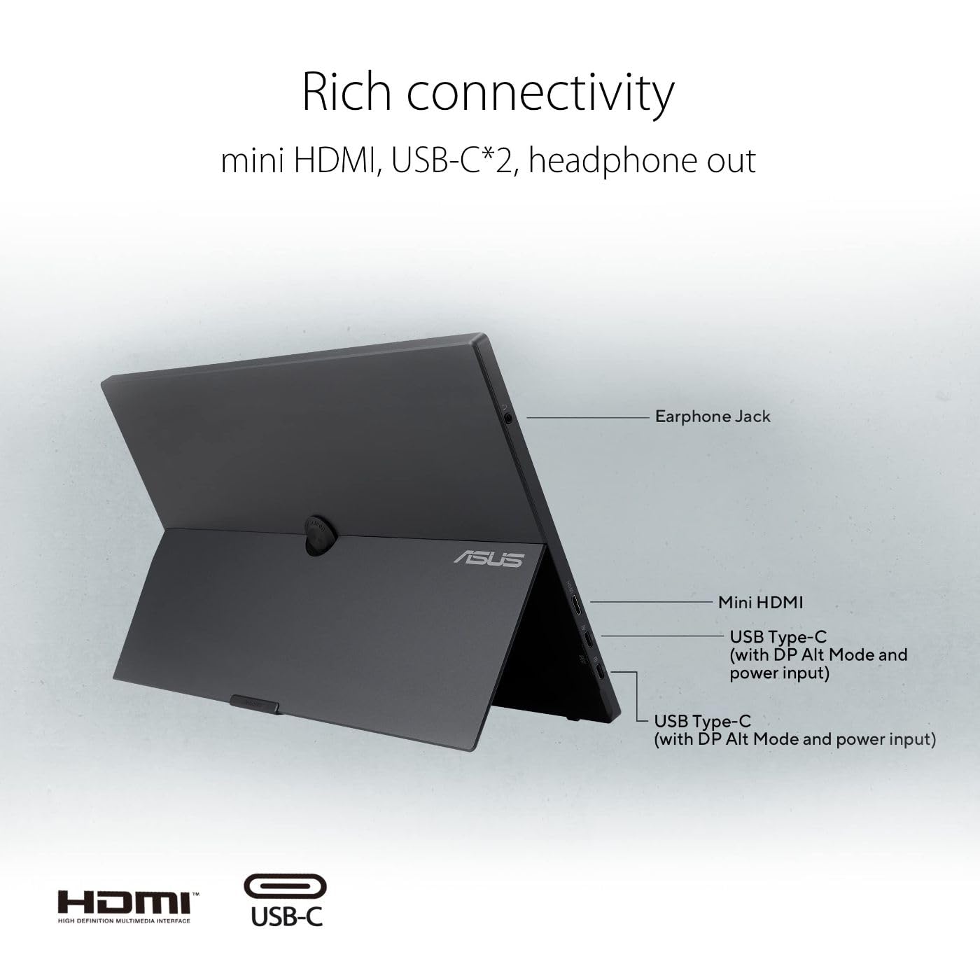 Asus Zenscreen 15.6    1080P Portable Usb-C Monitor (Mb16Ahg) - Full Hd, Ips, 144Hz, Mini-Hdmi, Freesync Premium, Ergo Kickstand