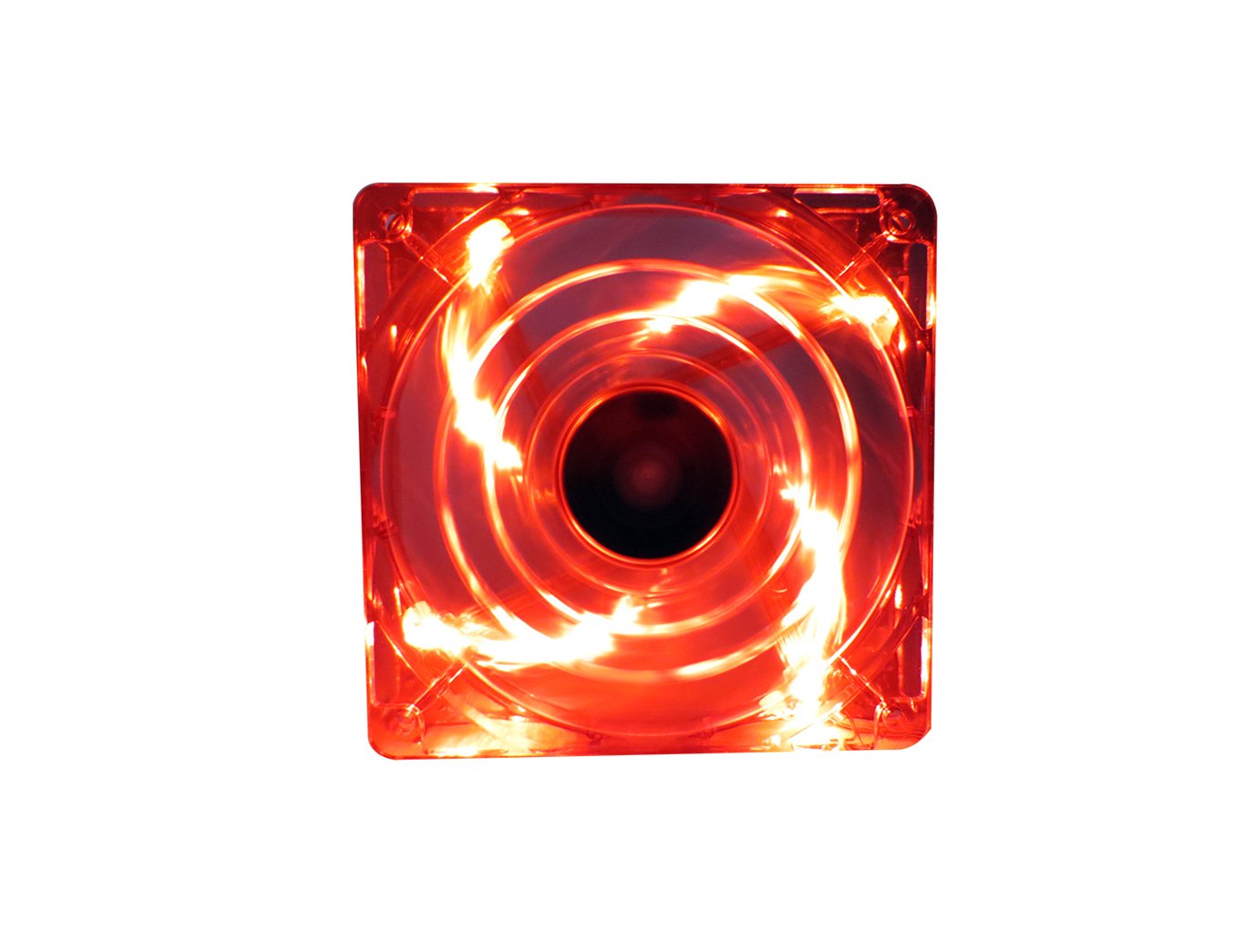 Bgears B-Pwm 140-Red 140Mm 2 Ball Bearing Red Led Fan With High Speed Extreme Airflow
