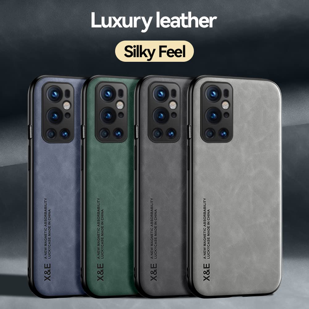 Kepuch Silklike Case For Oneplus 9 Pro   Cover Bumper Built In Metal Plate For Oneplus 9 Pro   Black