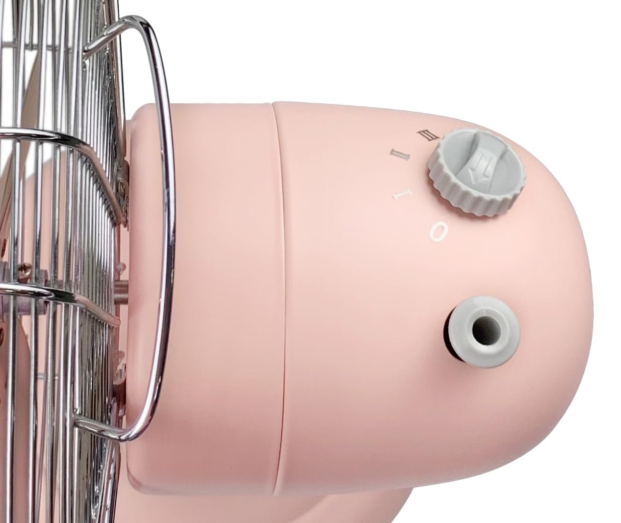 Good Housekeeping All Metal (92606) Oscillating 12'' Retro Desk Office Table Fan (Pink)