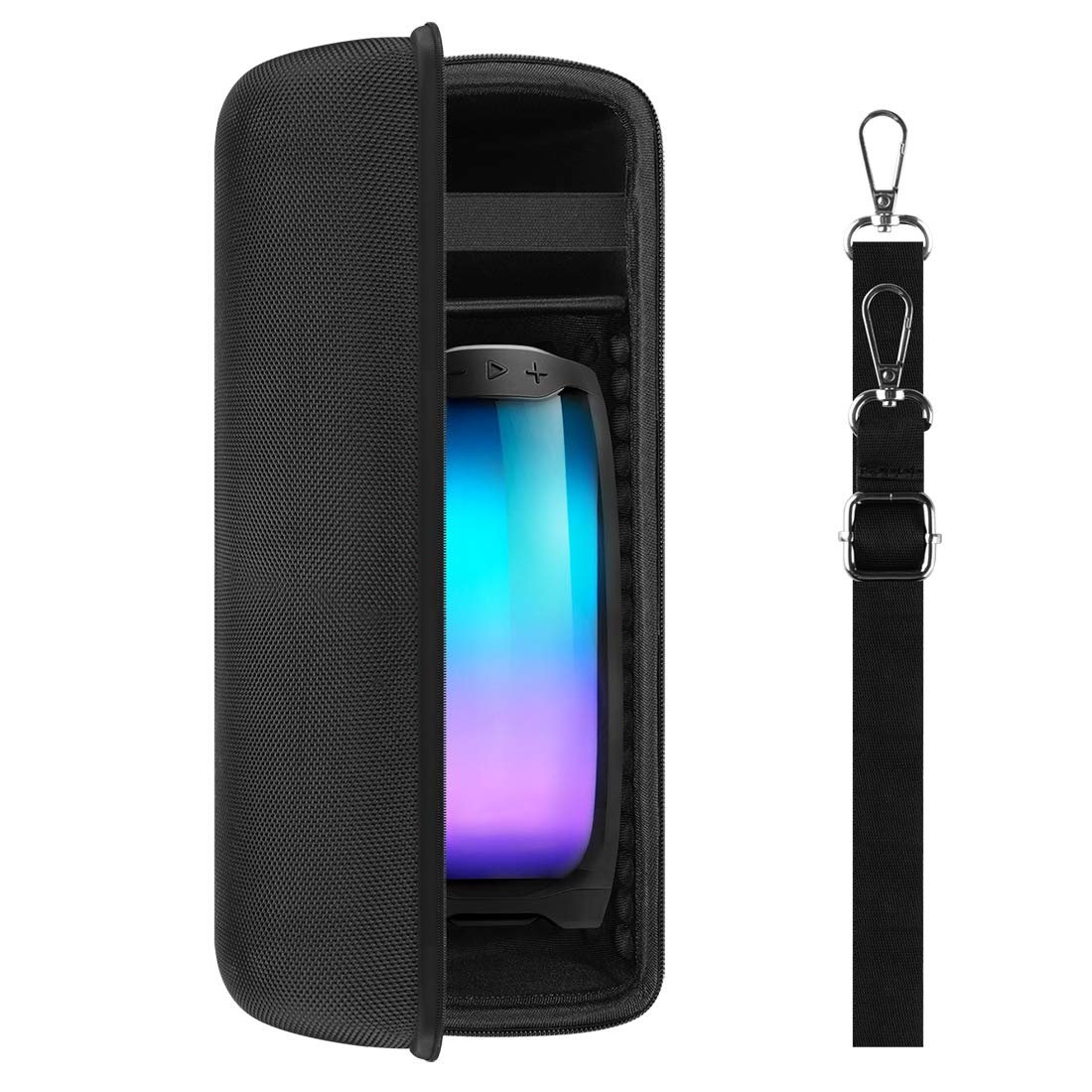 Geekria Shield Speaker Case Compatible With Jbl Pulse 4, Replacement Hard Shell Portable Speaker Protective Carrying Bag With Ca