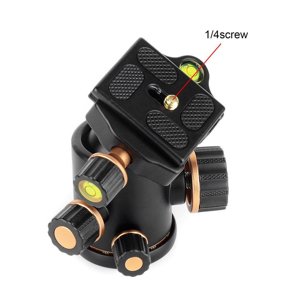 Pergear Th3 Pro Dslr Camera Tripod Ball Head, 8Kg/17.6Lbs Loading Capacity, 360 Degree Swivel, Metal Build Quality, Fine Tuning