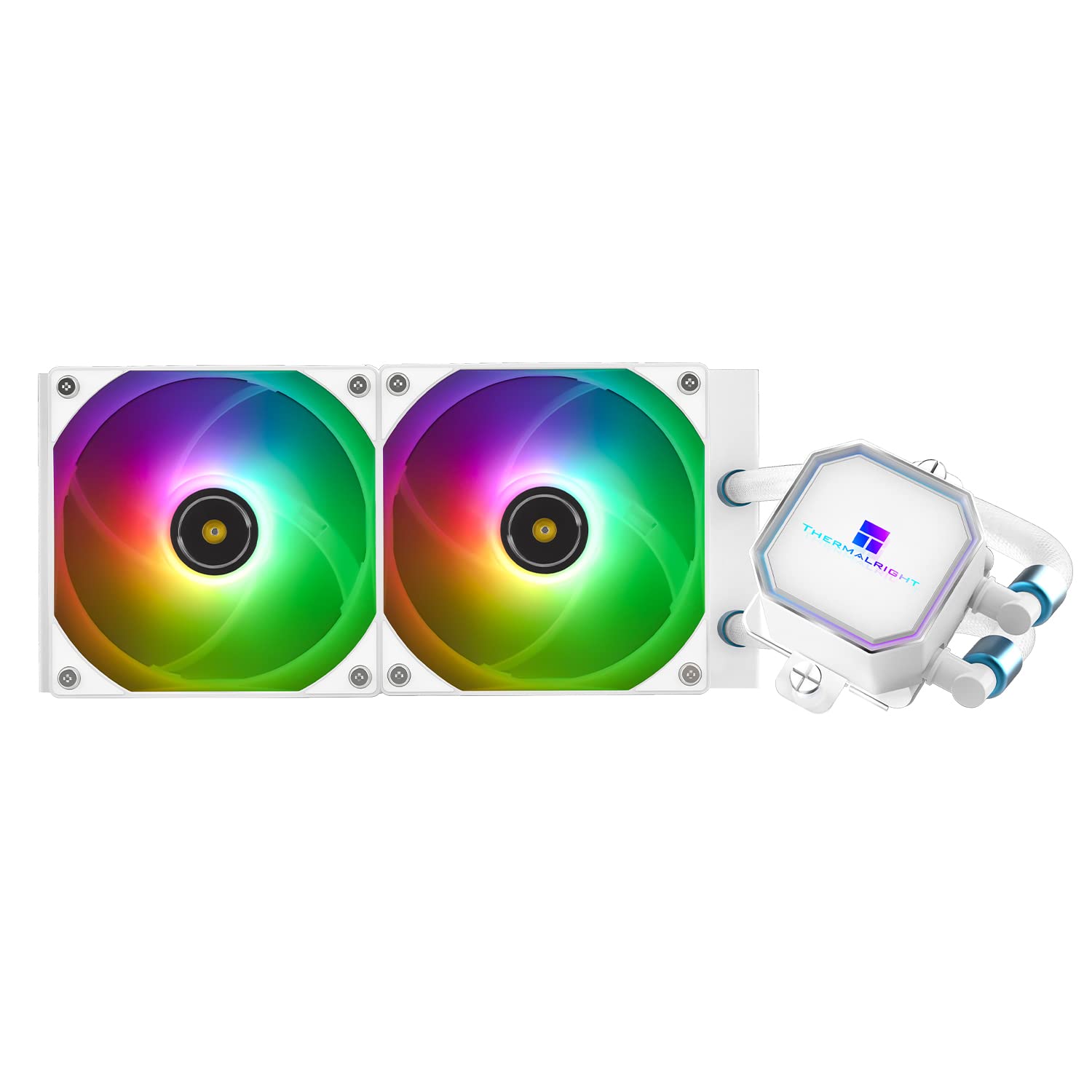 Thermalright Frozen Prism 240 White Argb Liquid Cpu Water Cooler With 120Mm Argb Pwm Fan,240 White Cold Row Specification, Compu