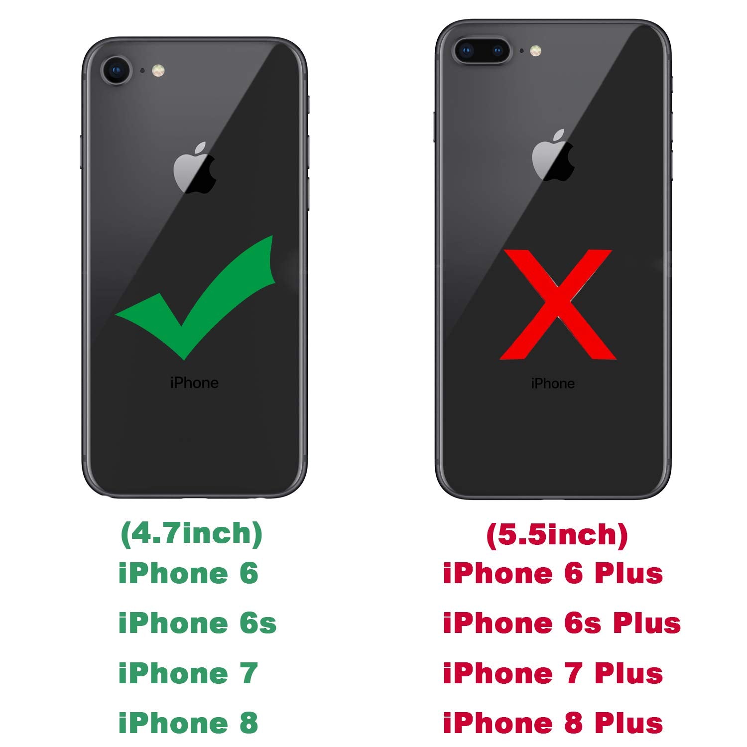 LeYi iPhone 6/6s/7/8 Case - Military-Grade Dual Layer Protection, 360° Kickstand, Red