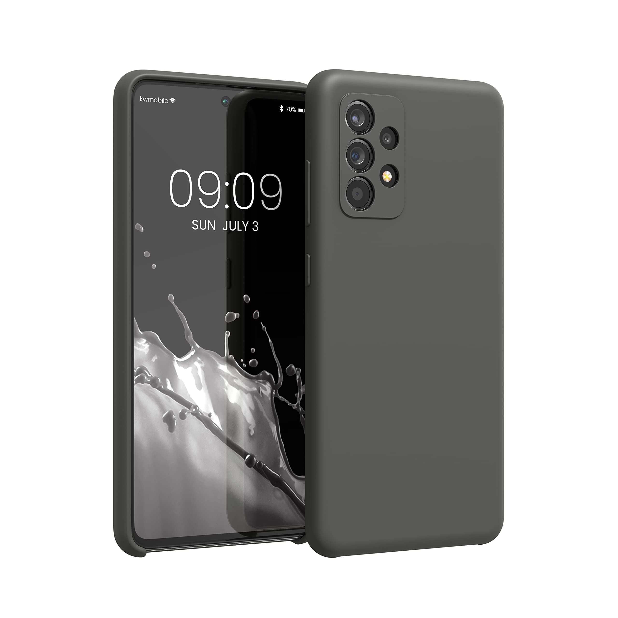 Kwmobile Case Compatible With Samsung Galaxy A52 / A52 5G / A52S 5G Case   Tpu Silicone Phone Cover With Soft Finish   Black Mat