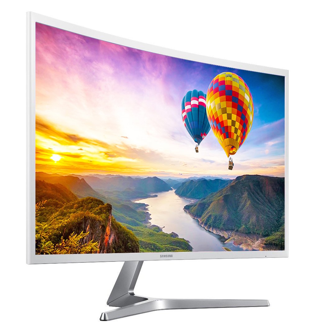 New Samsung 32'' Full Hd Curved Screen Led Tft Lcd Monitor Glossy White Magicbright Freesync Technology Eco Saving Plus Eye Save