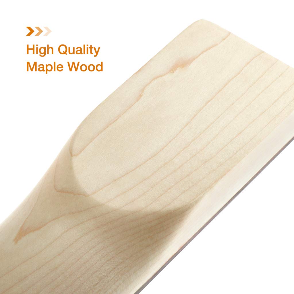 Alnicov Electric Guitar Neck 22 Fret Mahogany Neck Maple Fretboard With White Trapezoid Dots Inlay Natural For Gibson Lp Guitars