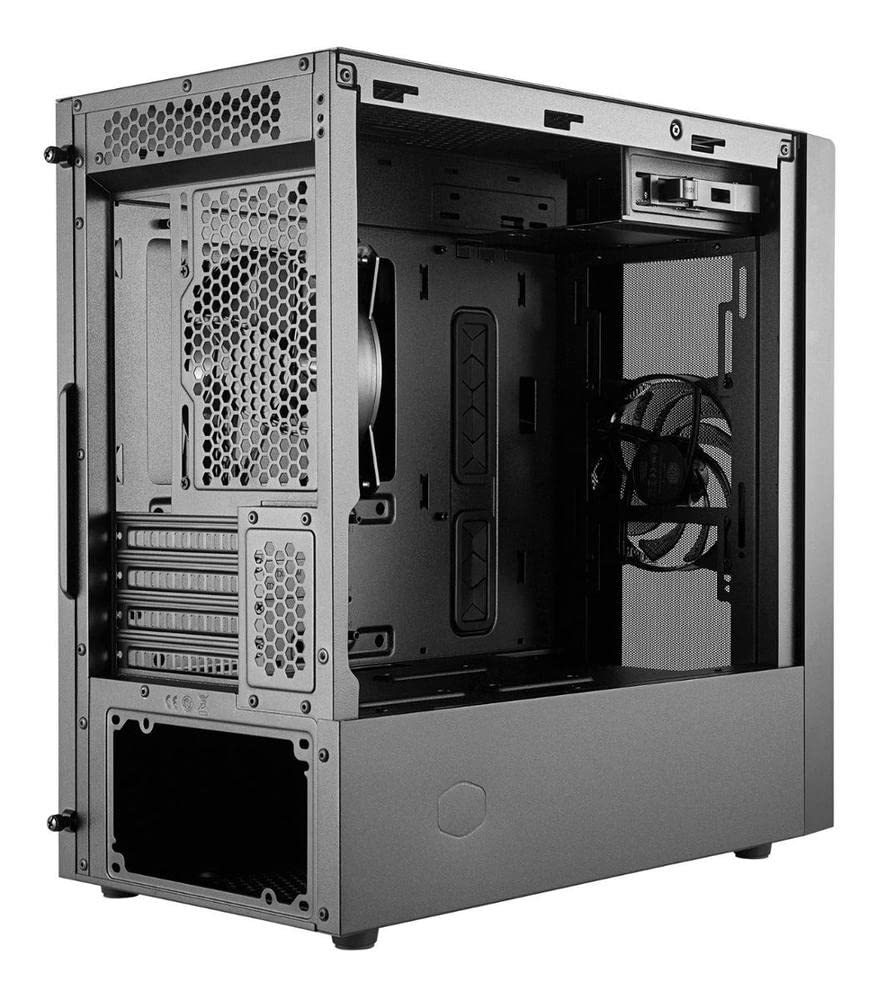 Cooler Master Masterbox Nr400 Micro Atx Tower With Front Mesh Ventilation, Minimal Design, Tempered Glass Side Panel And Single