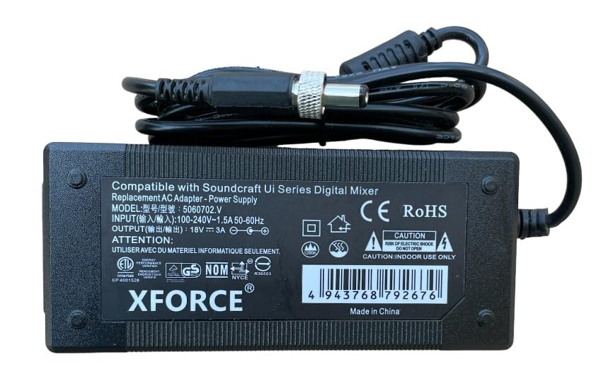 Ac Adapter Compatible With Soundcraft Ui16 Digital Mixer