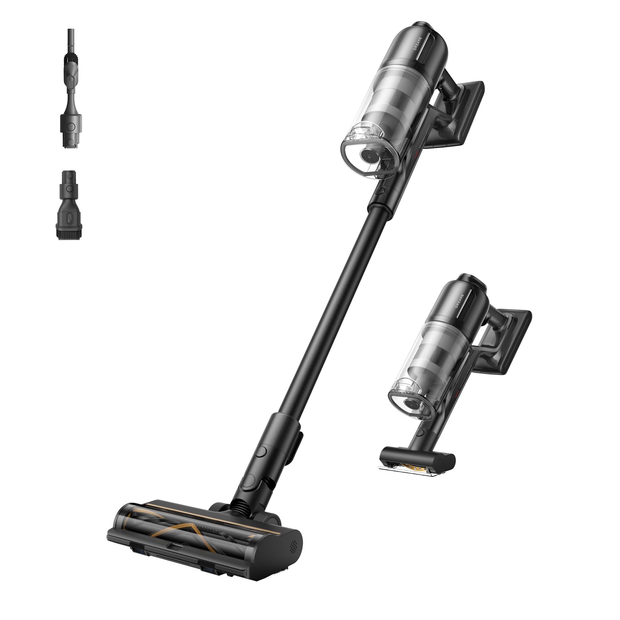 DREAME Cordless Stick Vacuum Cleaner Z30 Essential, 210AW Powerful Suction, Up to 90 Mins Runtime, Anti-Tangle Brush,LED Display
