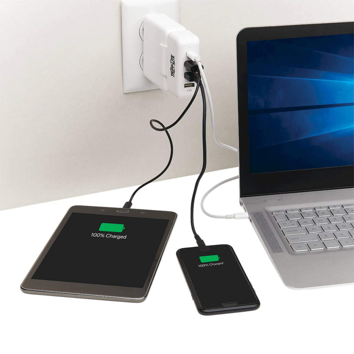 Tripp Lite Power Expansion Charging Hub Apple Usb C Power Adapter 4 Port (U280 A04 A3C1)