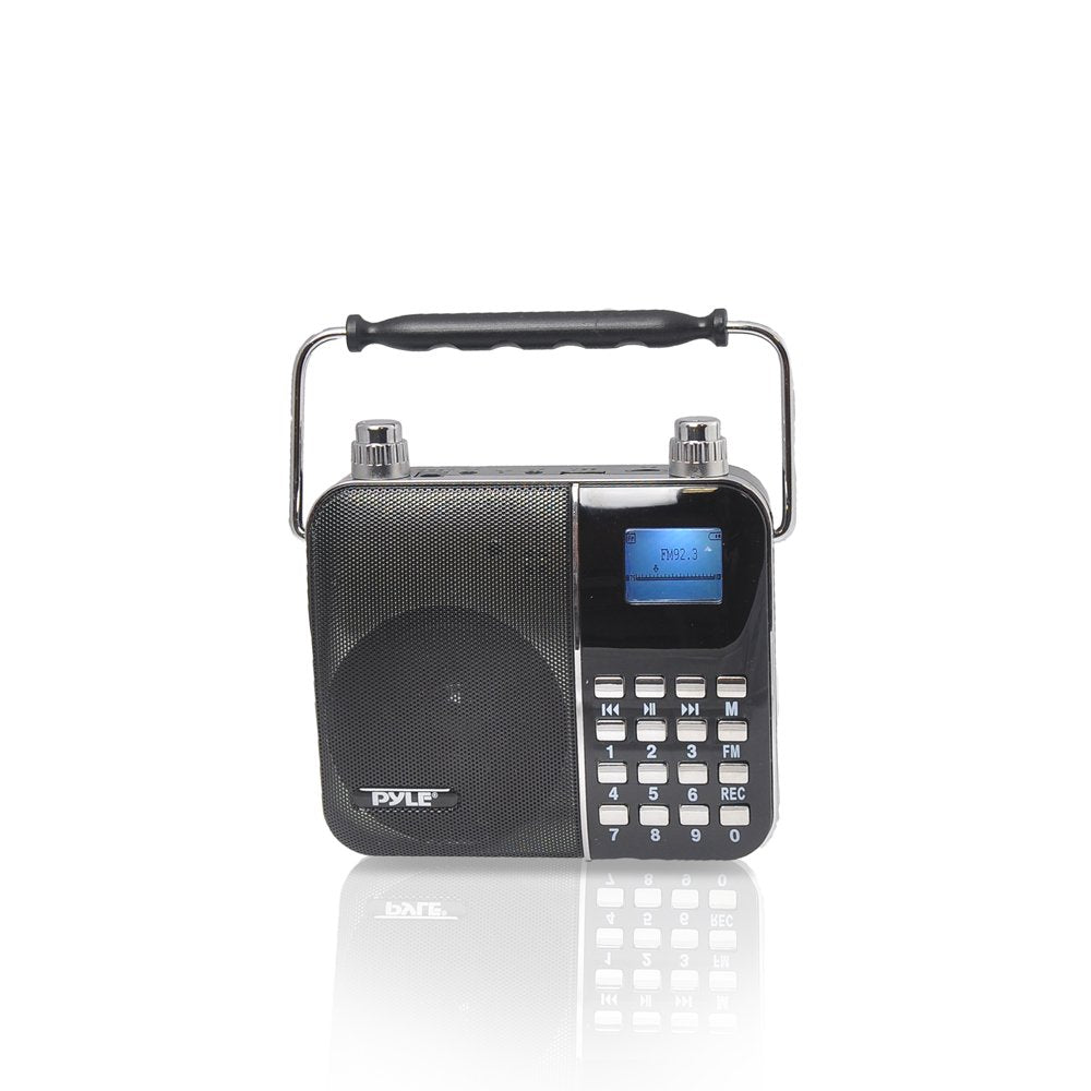 Portable Radio Pa Speaker System   Waist Band Portable Karaoke Machine With Headset Microphone, Rechargeable Battery, Usb/Sd Car