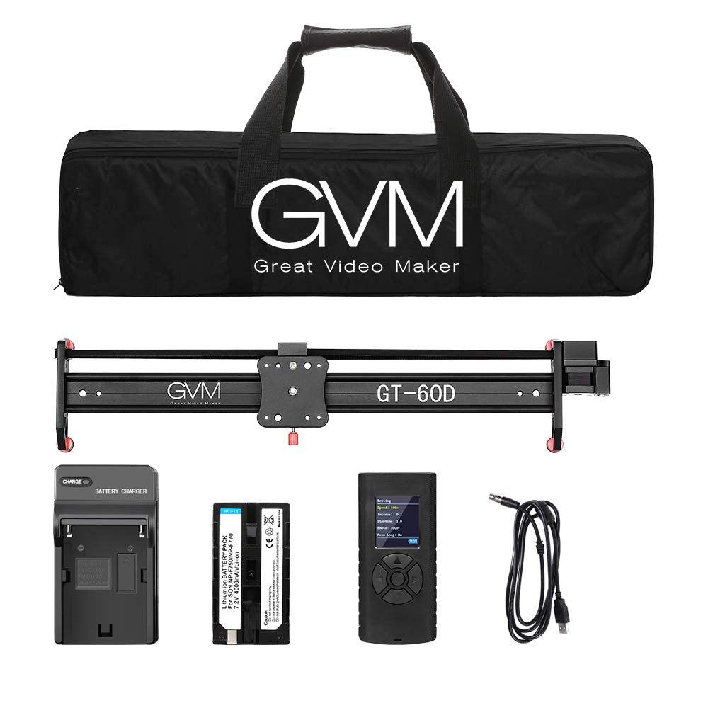 Gvm Great Video Maker Motorized Camera Slider Video Rail Track Dolly With Controller Video Shooting Time-Lapse Aluminum Alloy Vi