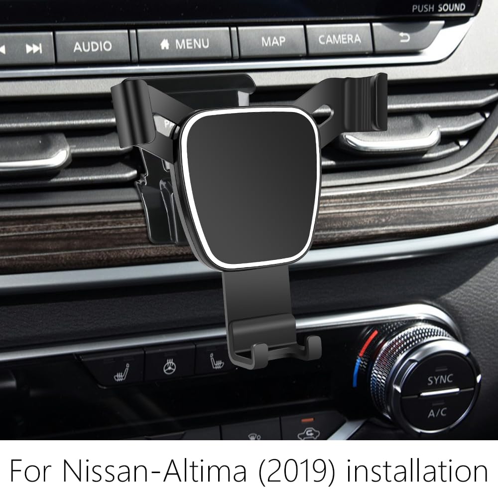 Lunqin Car Phone Holder For Nissan Altima 2019 2020 2021 2022 2023 2024 2025 Auto Accessories Navigation Bracket Interior Decora