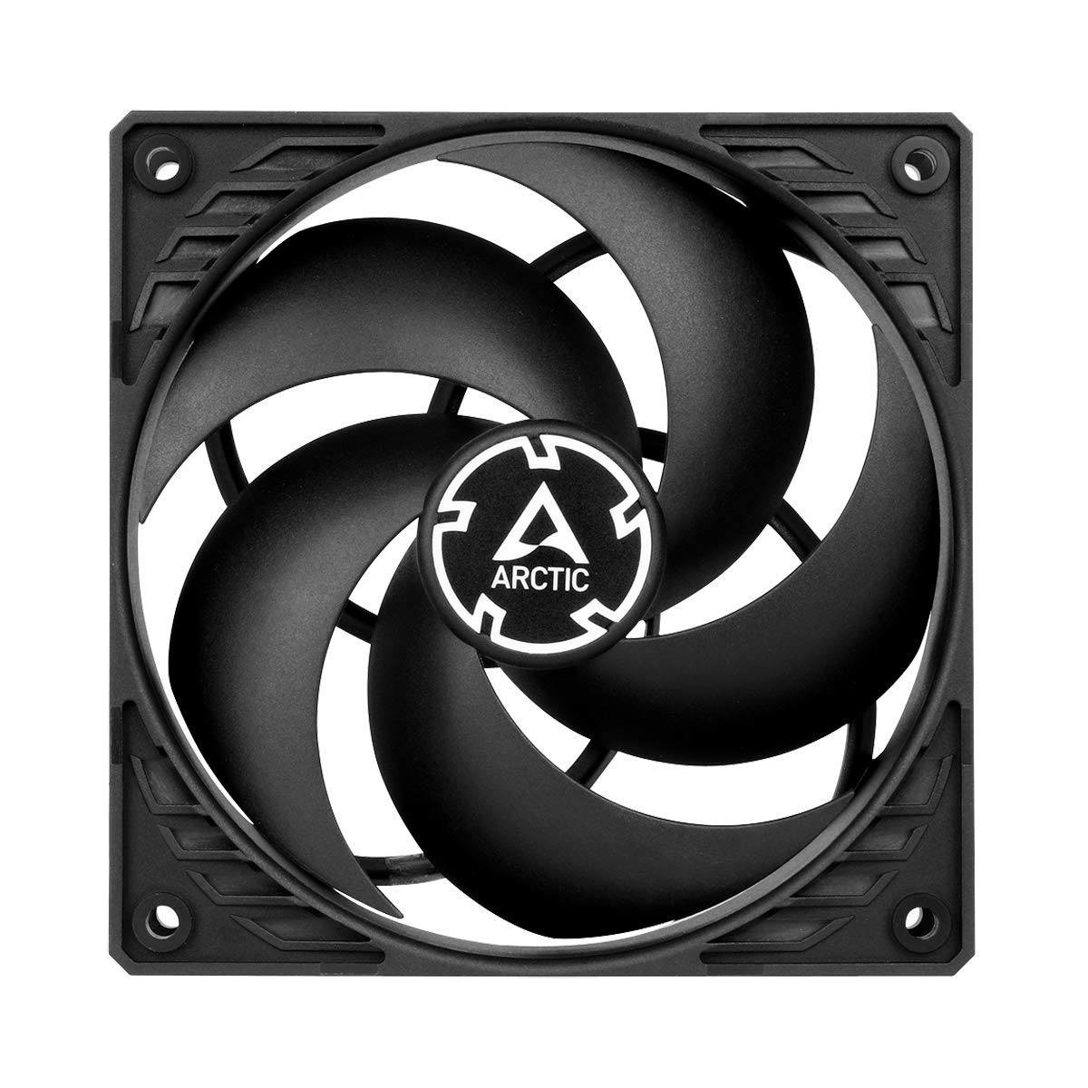 ARCTIC P12 Silent 120mm PC Case Fan - Pressure-Optimised, Very Quiet Motor, 1050 RPM, Black