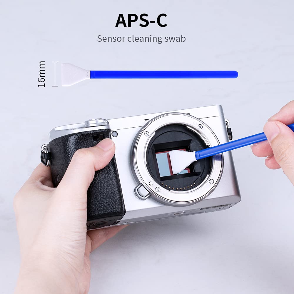 K&F Concept 20 Pack Aps C Sensor Cleaning Swabs, Dry Ccd Cmos Clean Swabs Compatible With Nikon Sony Canon Dslr & Digital Camera