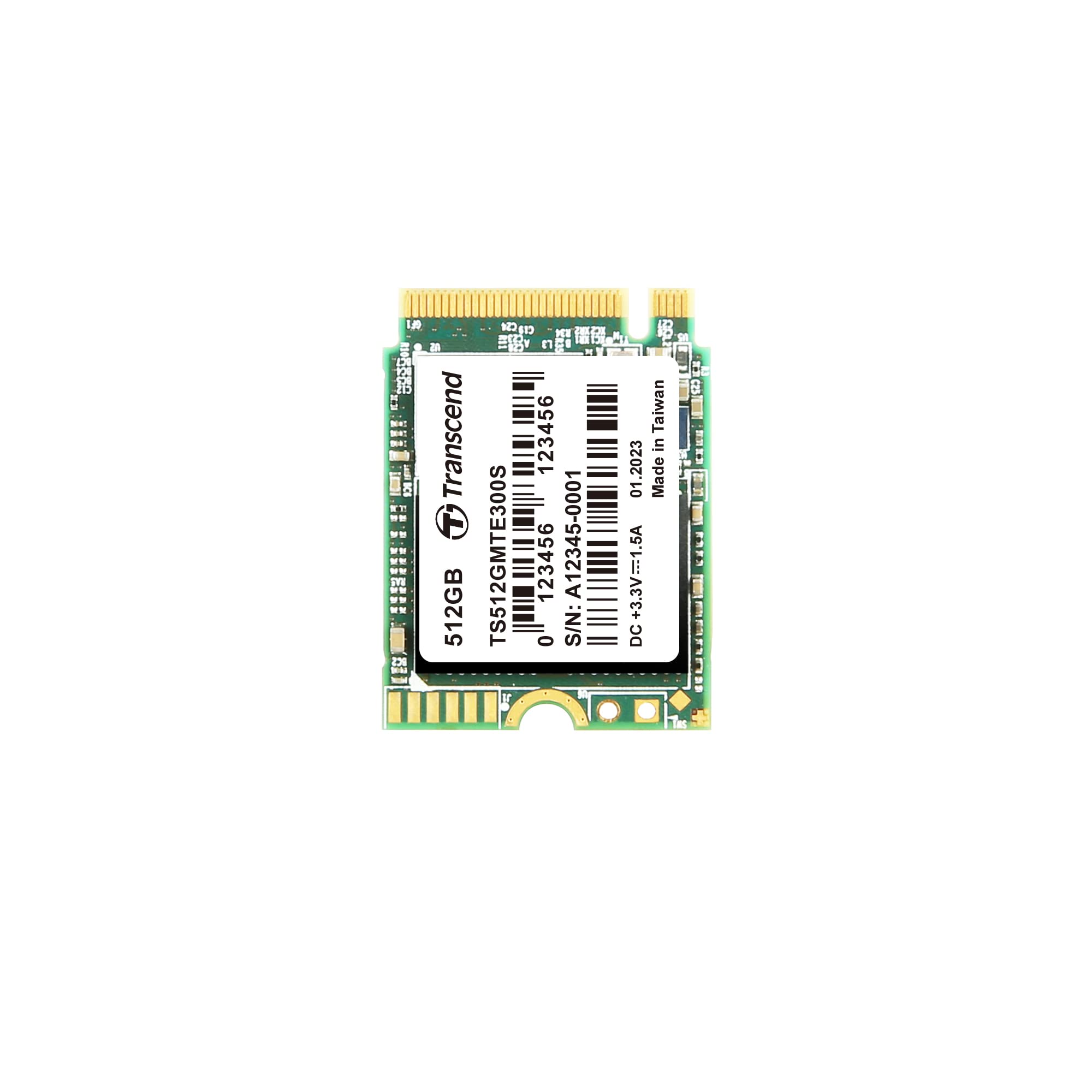 Transcend Ts512Gmte300S 512Gb M.2 Nvme Pcie Gen 3X4 2230 Internal Solid State Drive With Speeds Up To 2,000Mb/S
